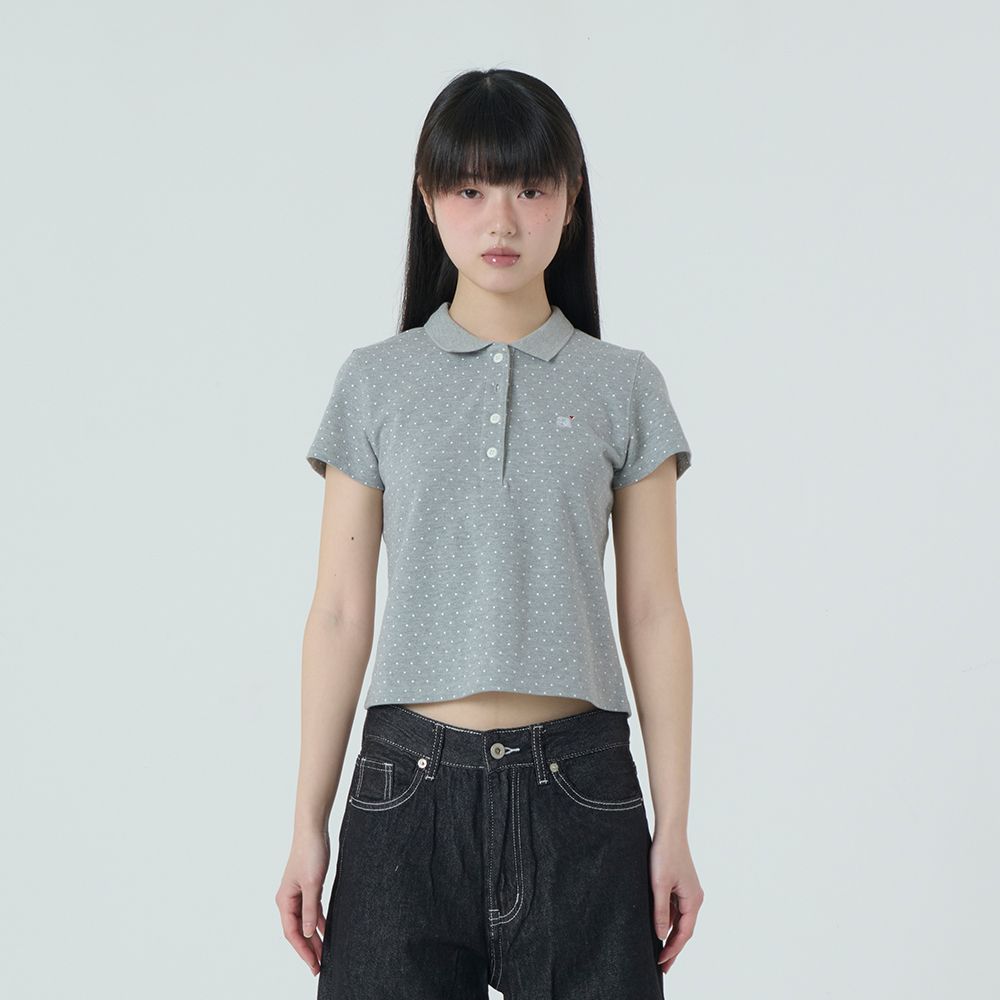 MUSINSA | AEAE DOT PK T-SHIRTS [GREY]