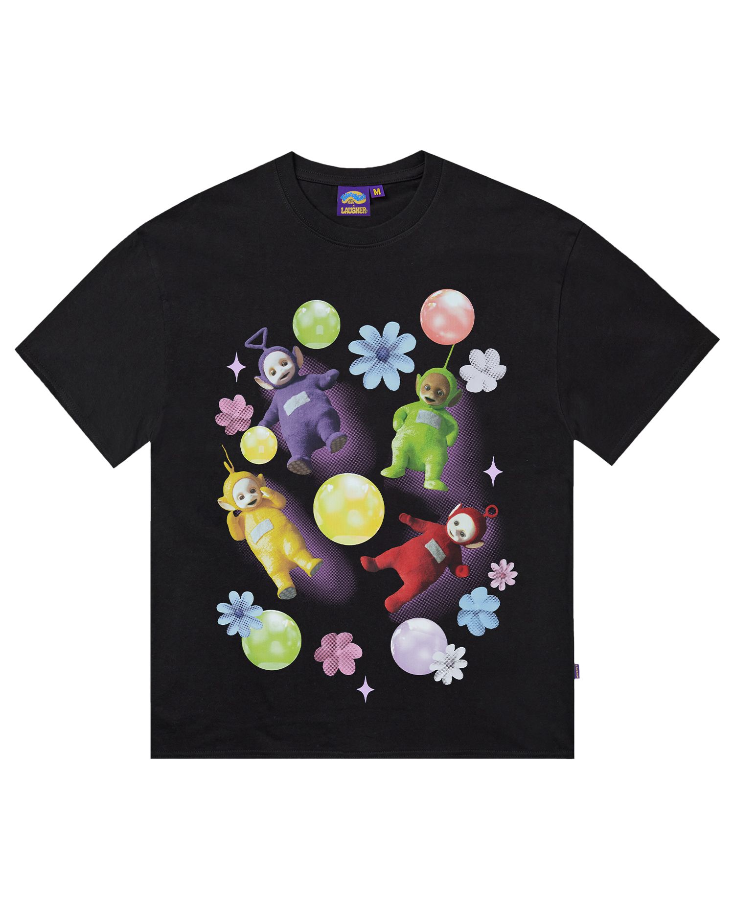 Tシャツ・カットソー LAUGHER Teletubbies Hug T-Shirt Black TE16 MUSINSA | LAUGHER [Teletubbies] Playground T-Shirt - Black