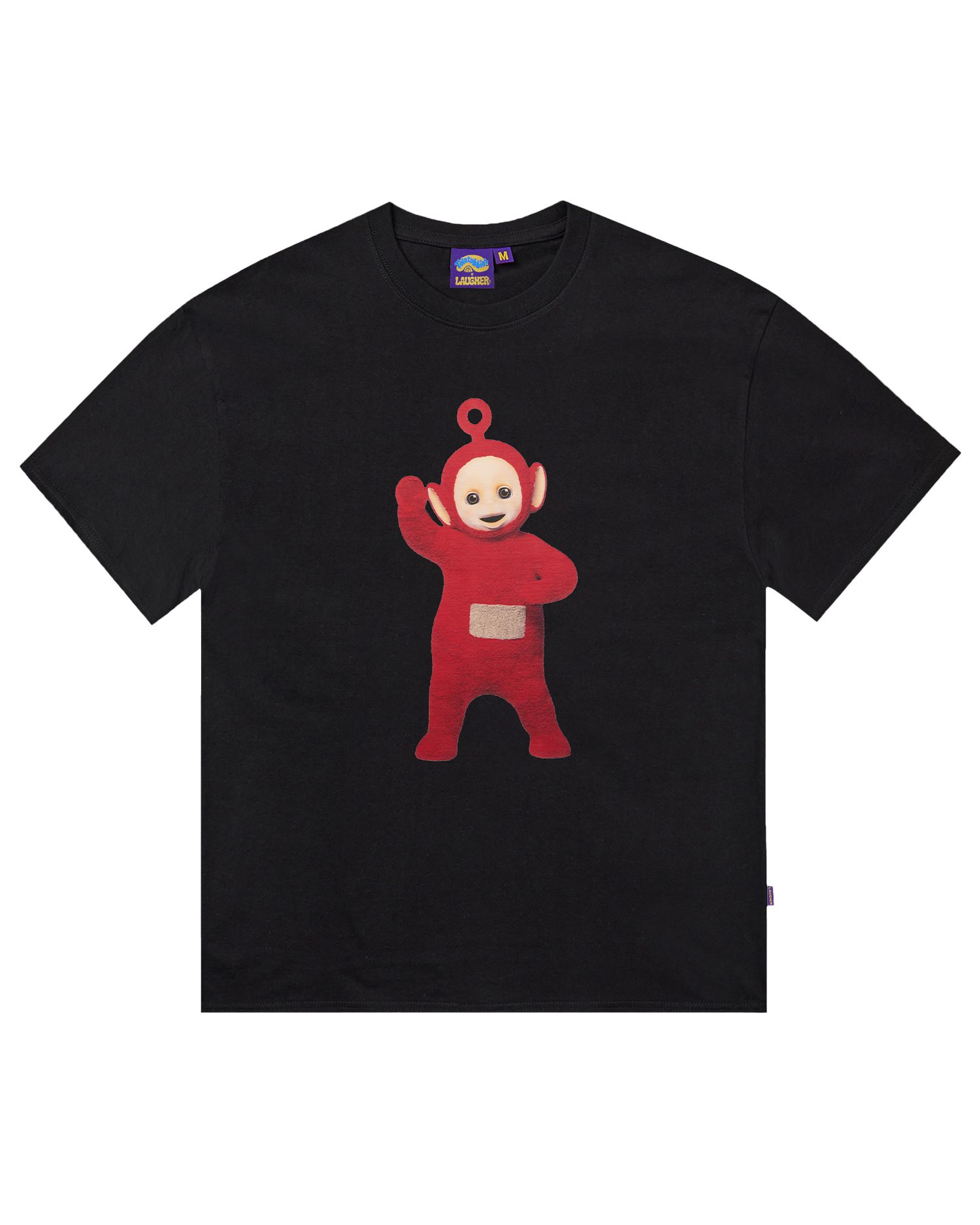 Tシャツ・カットソー LAUGHER Teletubbies Garden Purple T-Shirt Black TE20 MUSINSA | LAUGHER [Teletubbies] Motion Purple Dolby T-shirt