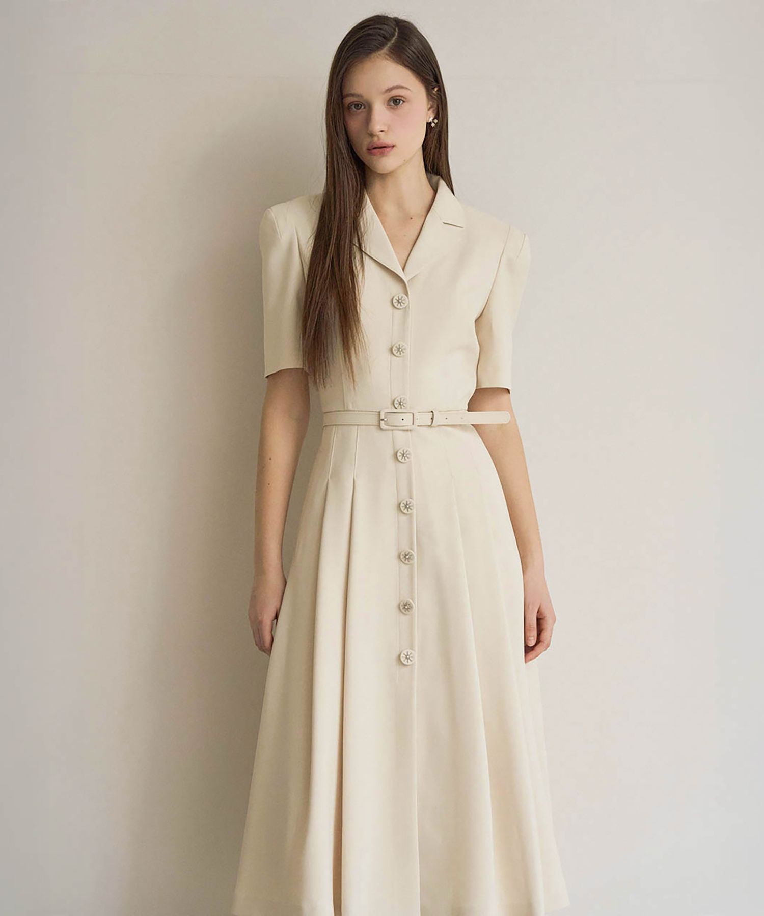 MUSINSA | JULIY＆CALLA 25SS Color 113 One Fine Day Giselle One Piece Cream