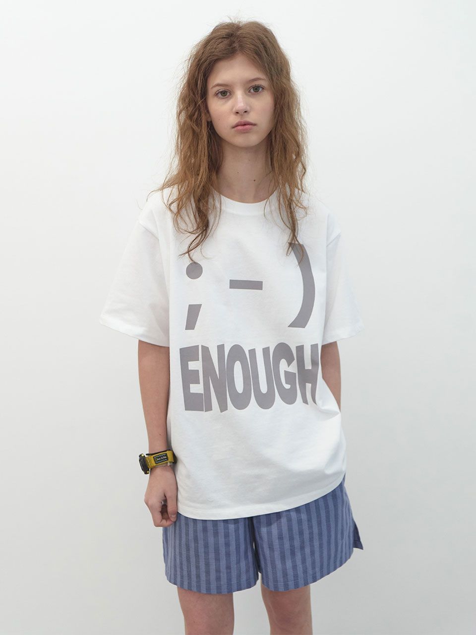 [ENZO BLUES] ENOUGH ルーズTシャツ MUSINSA | ENZO BLUES ENOUGH Boxy T-Shirt (White)