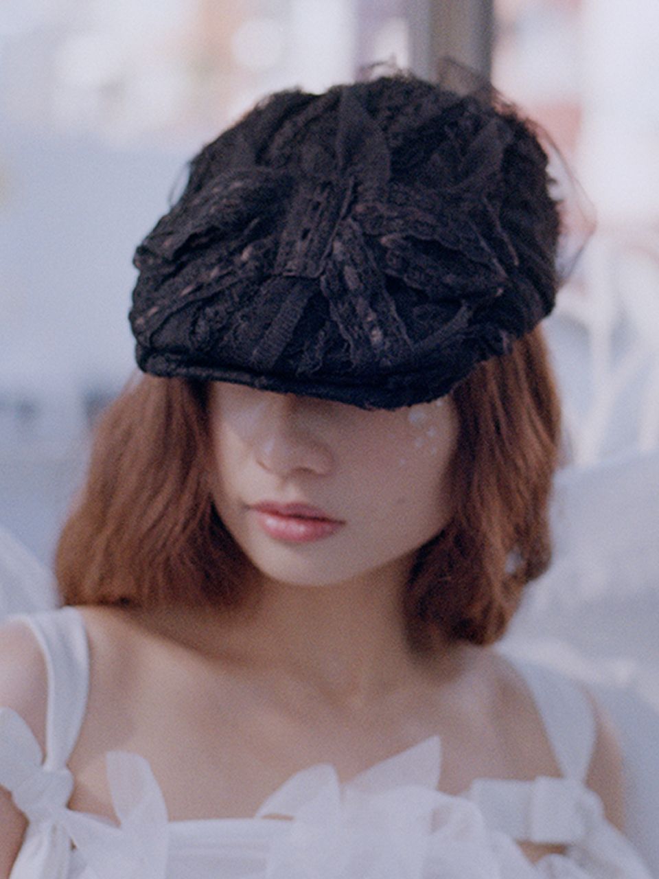 POESIEDAME YUME FLATCAP musinsa フラットキャップ MUSINSA公式 | POESIEDAME YUMEフラットキャップ（ブラック）