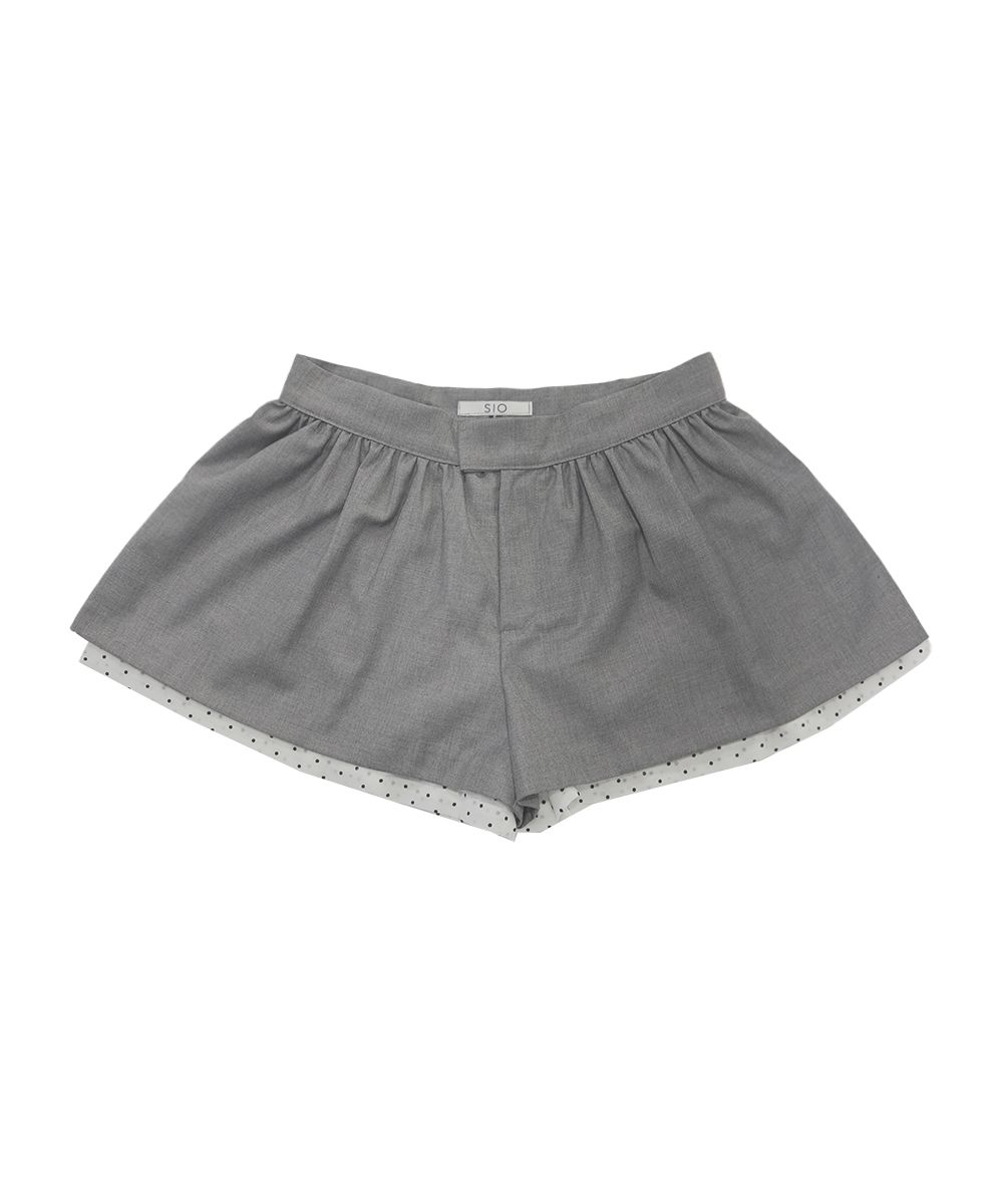 ★SIO★SHIRRING VOLUME PANTS [GREY]★正規品/韓国送料込 MUSINSA公式 | SIO Shirring Volume Pants [Gray]