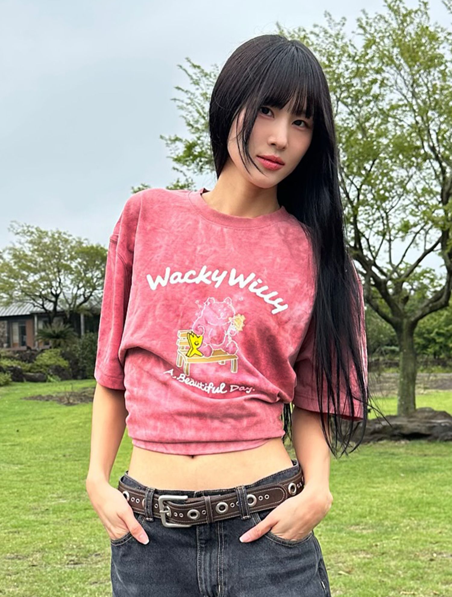 【WACKY WILLY】Ponte Kiki Short Sleeve T-Shirt R6496 MUSINSA | WACKY WILLY Ponte Kiki Short Sleeve T-Shirt (3 colors)