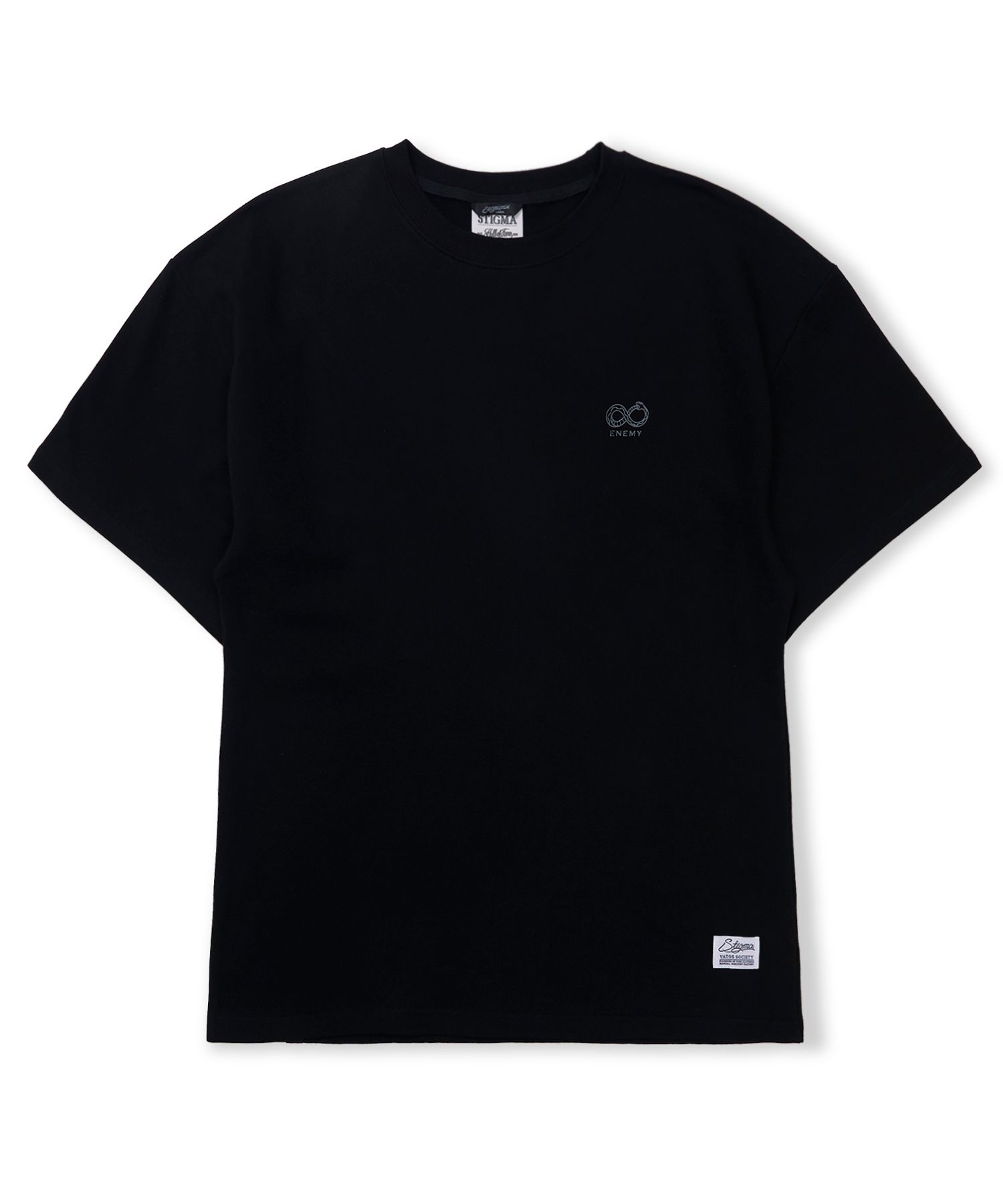 [ STIGMA ]★25SS★Praying Semi-oversized T-shirts MUSINSA | STIGMA Praying Semi-oversized T-shirts Black