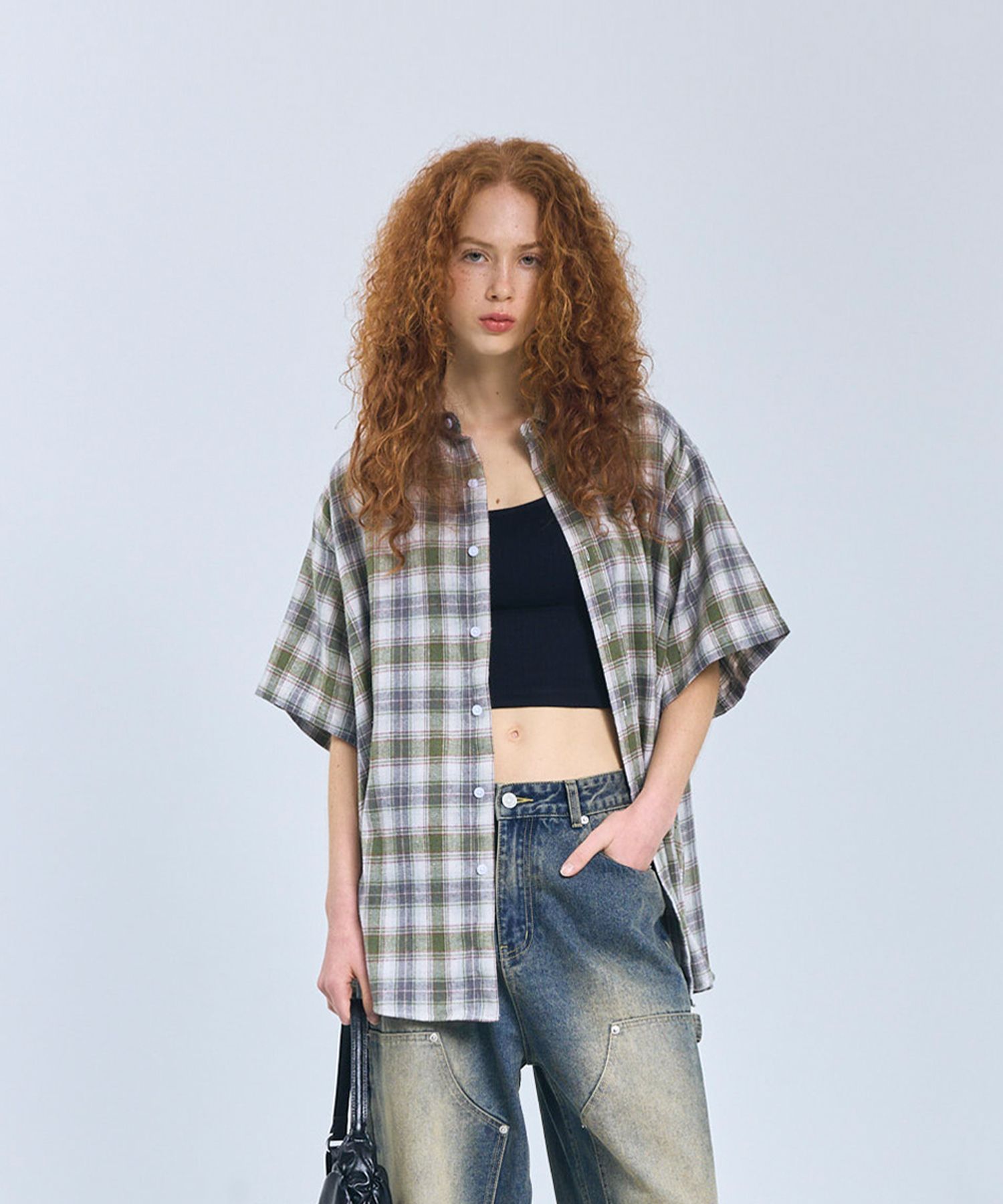 MUSINSA | STANDARDERROR 87-STAN205 Misty Forest Oversized Short