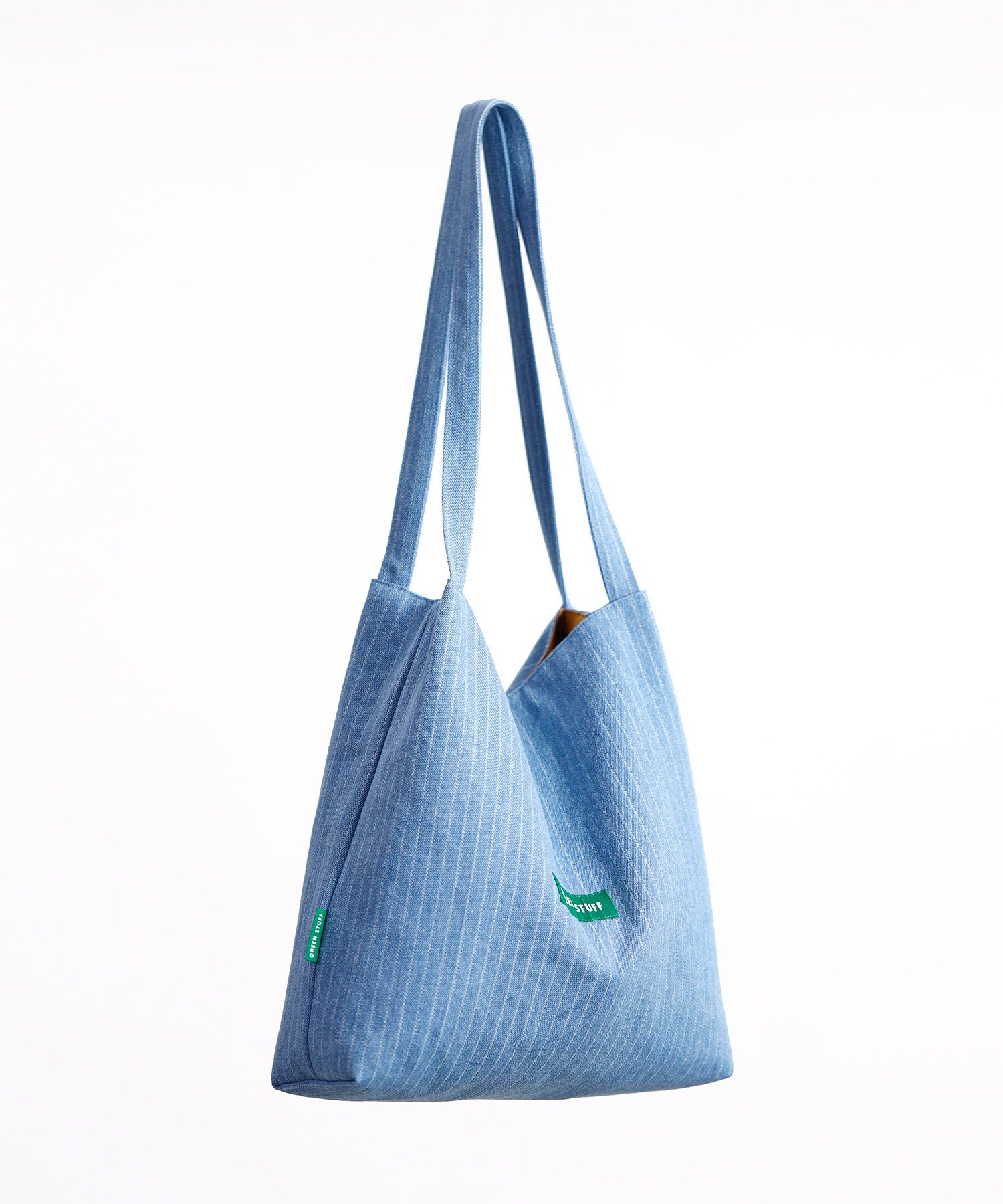 エコバッグ GREEN STUFF Casual, boxy shopper bag 53 linen beige MUSINSA | GREEN STUFF boxy bag 53 - denim light blue
