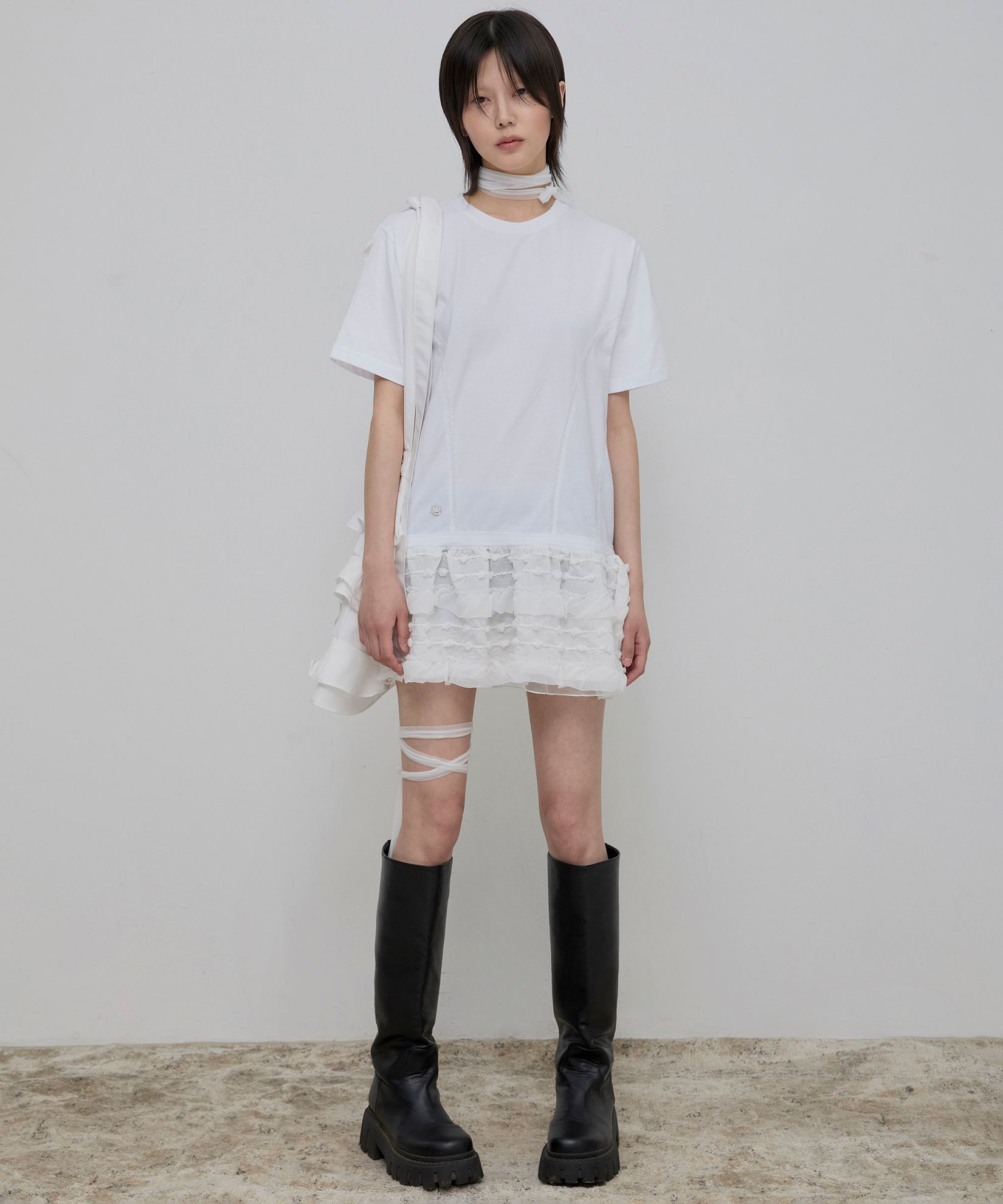 Tシャツ・カットソー FLARE UP Layered Frill T-Shirt 5BJH1202 FLARE UP Layered Frill T-Shirt 5BJH1202 Tシャツ・カットソー