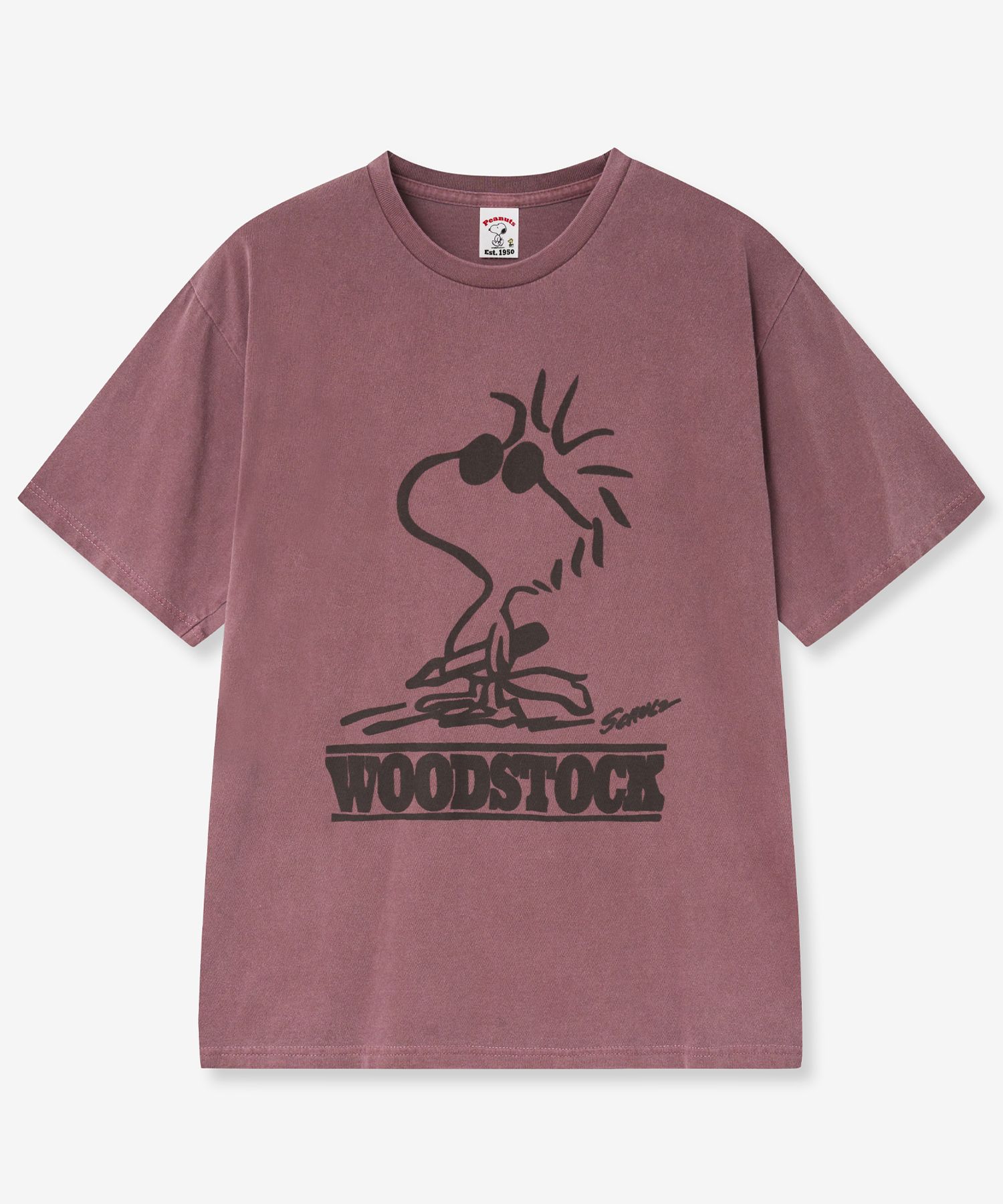 MUSINSA公式 | VTWO ウッドストックピグメントTシャツ（バーガンディ）