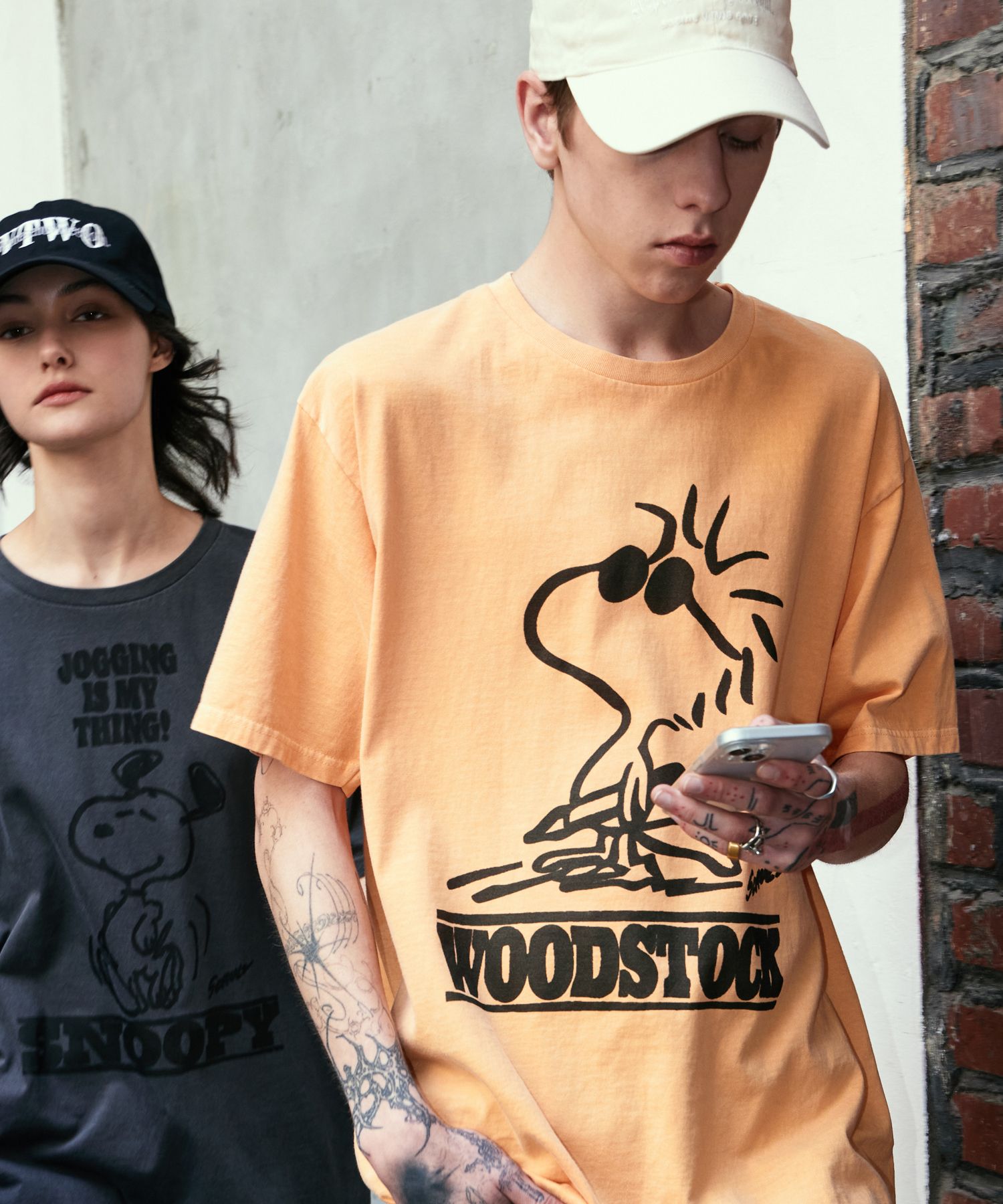 MUSINSA公式 | VTWO ウッドストックピグメントTシャツ (YELLOW)