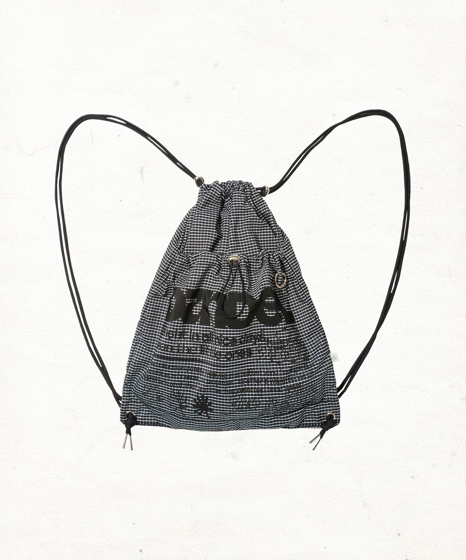 MUSINSA公式 | DANDEL DD check symbol gym sack string bag (CHK 