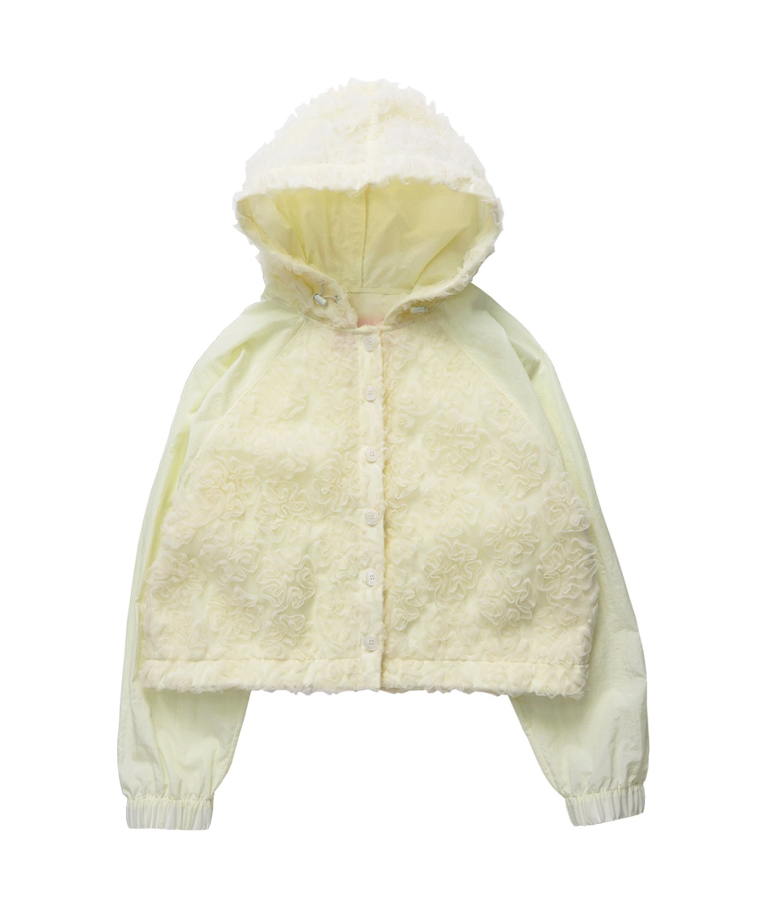 【SIWEOL107】lace crop hood MUSINSA | SIWEOL107 Lace Crop Hood (Grey+Pink)