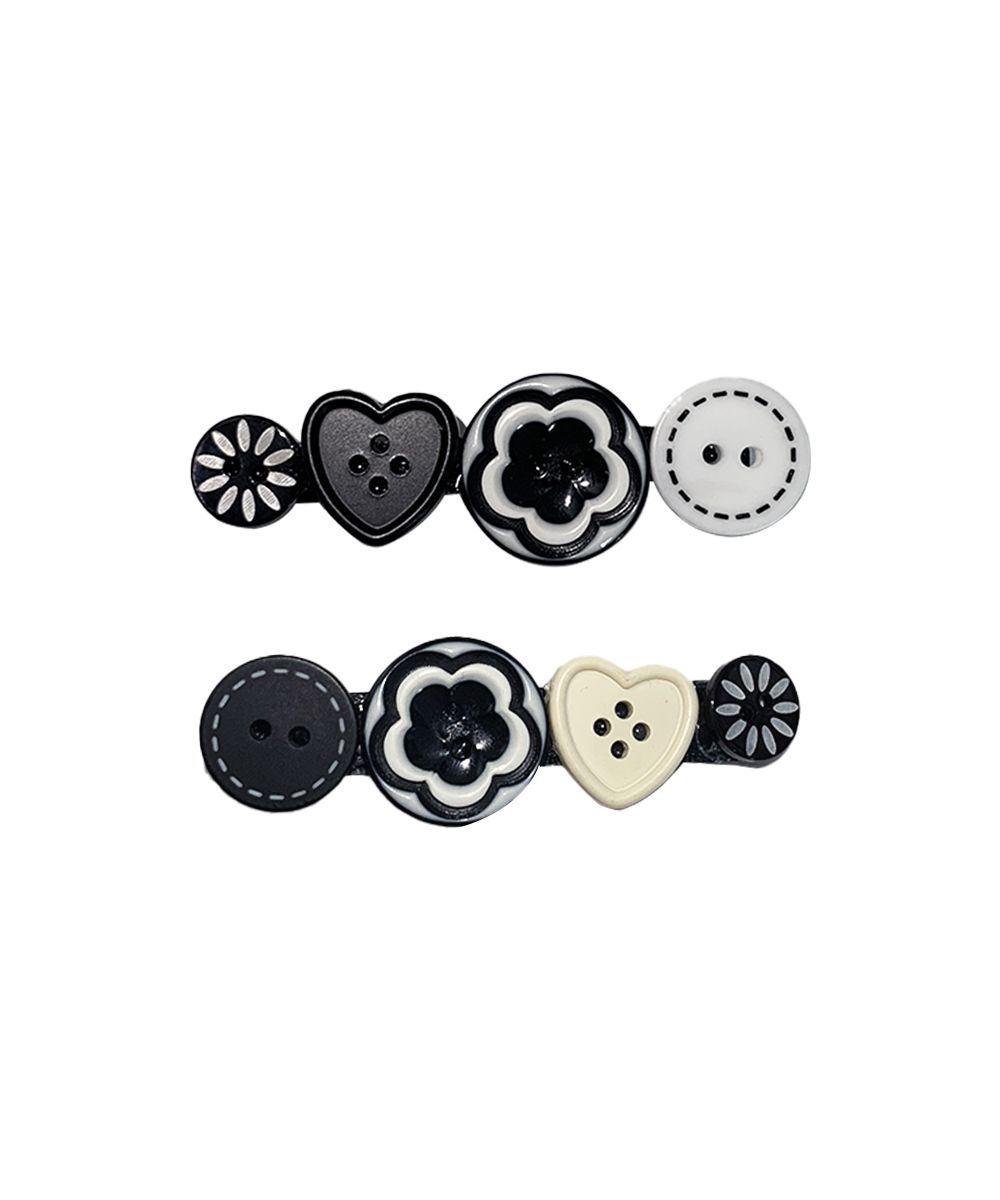 ★SIO★SIO BUTTON HAIR PIN [HEART]★正規品/韓国送料込 MUSINSA | SIO Theo Button Hair Pin [Heart]