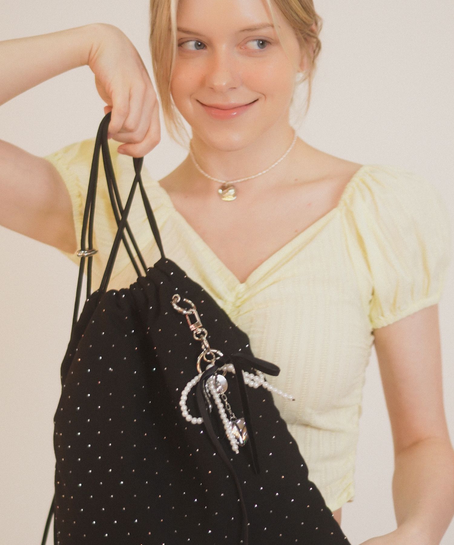 バックパック・リュック masmarulez Gym sack string bag Twilight black MUSINSA | MASMARULEZ [INT] Gym sack string bag _ Twilight black