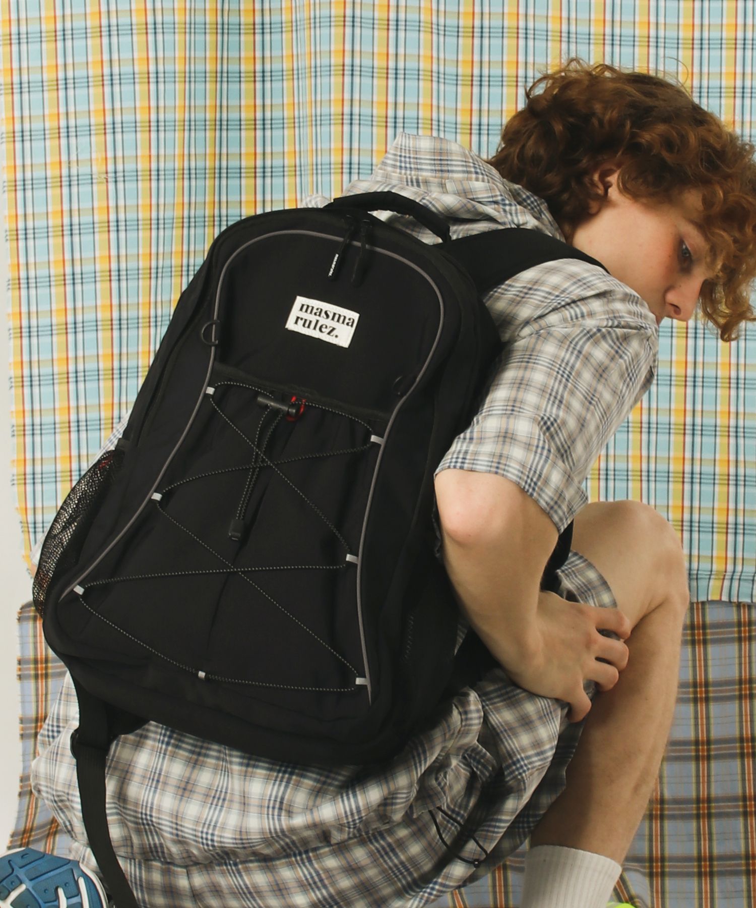 MUSINSA | MASMARULEZ [INT] Urban sprint layered backpack _ Black