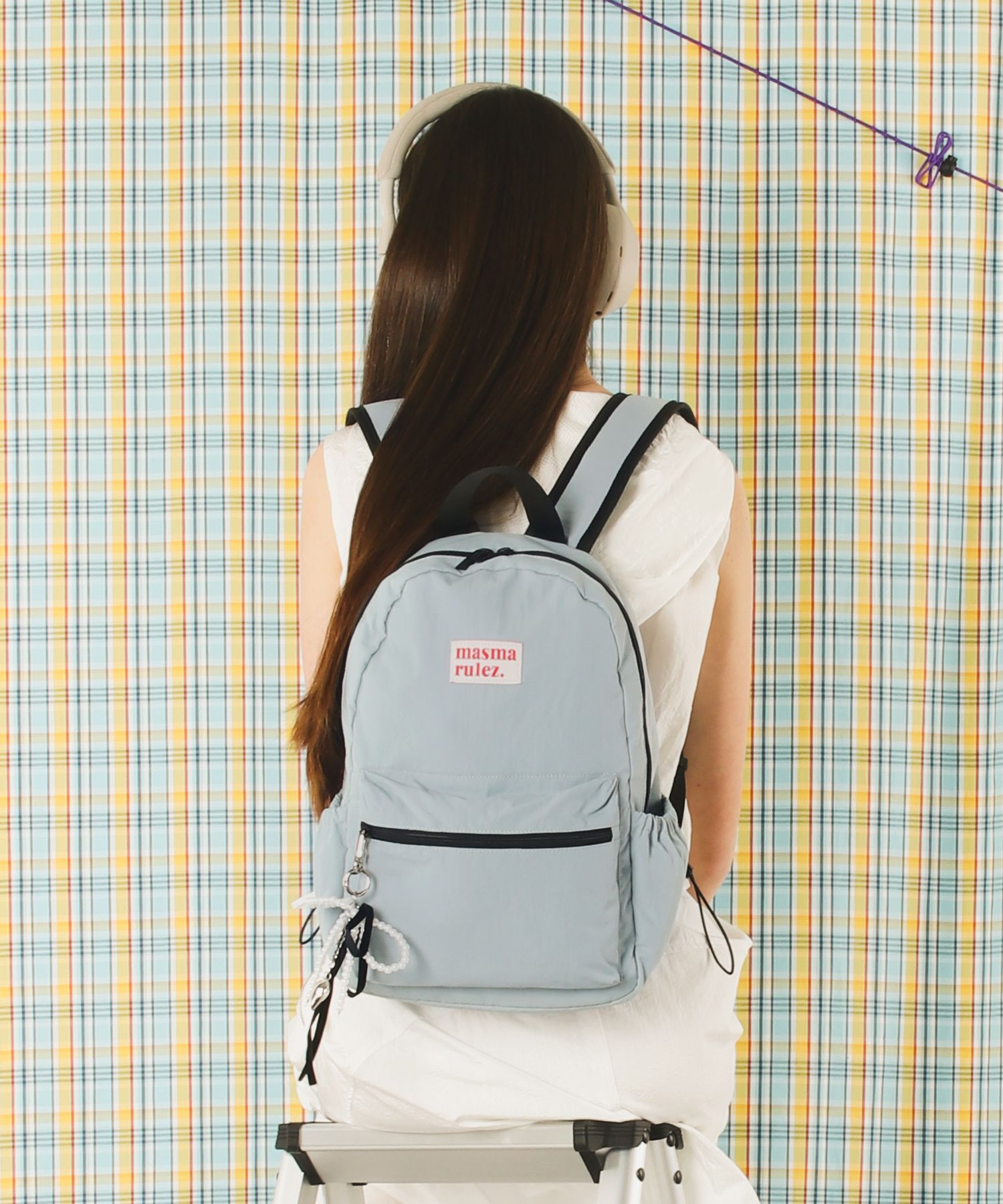 Masmarulez ● ミニデイリーバックパック Gray リュック 韓国 masmarulez(マスマルールズ) - 海外通販のBUYMA