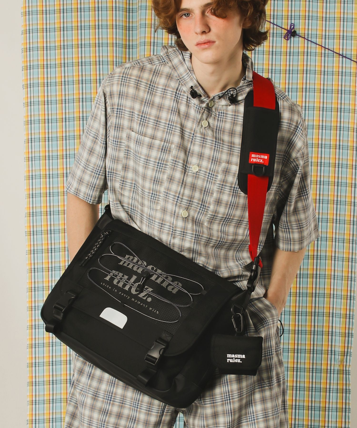 ★masmarulez★ [Strap Selection]Custom messenger bag _ Simpl MUSINSA | MASMARULEZ [INT] Custom messenger bag _ Simple Black