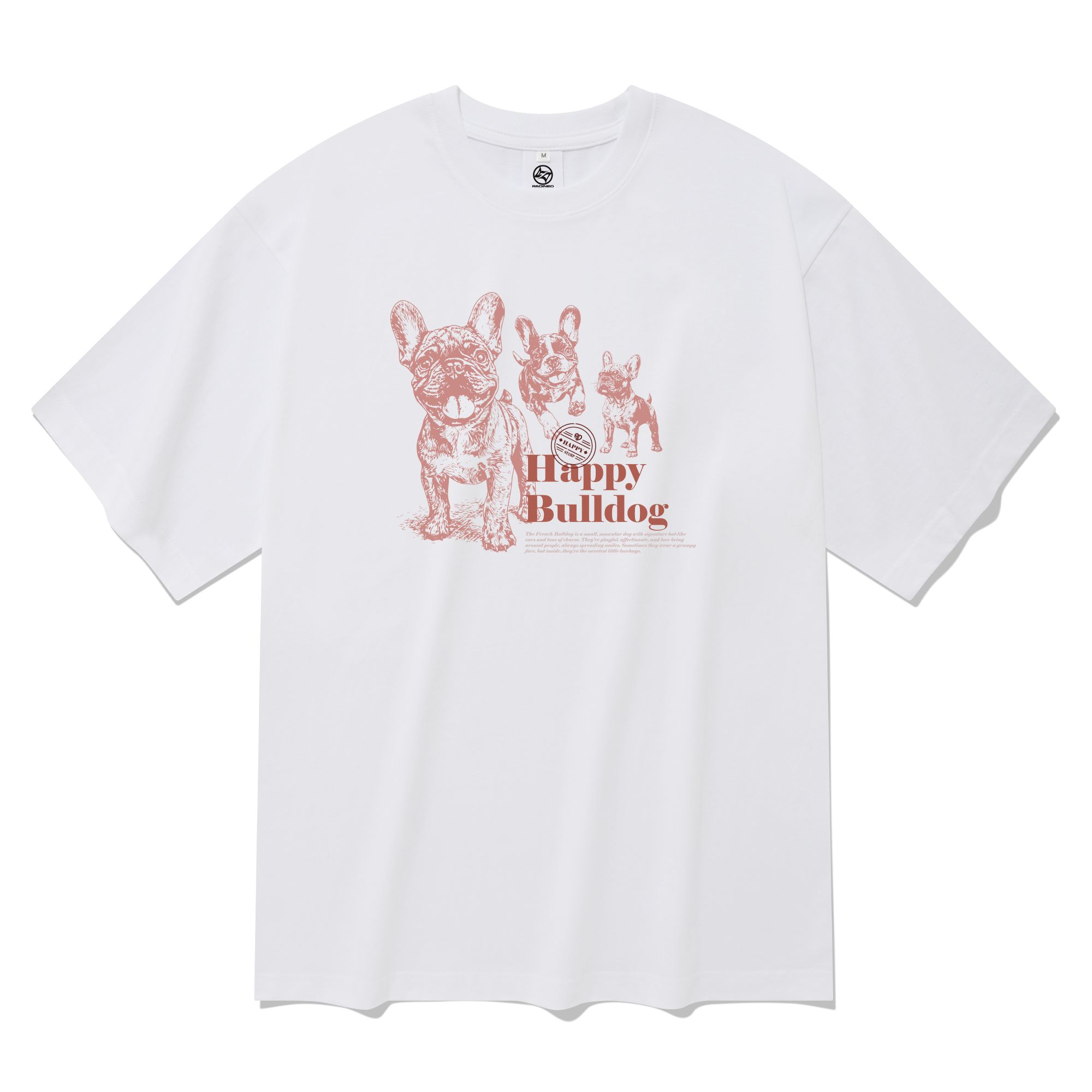 [RADINEO]★25SS★HAPPY BULLDOG SHORT SLEEVE T-SHIRT MUSINSA | RADINEO Happy Bulldog Short Sleeve T-Shirt White