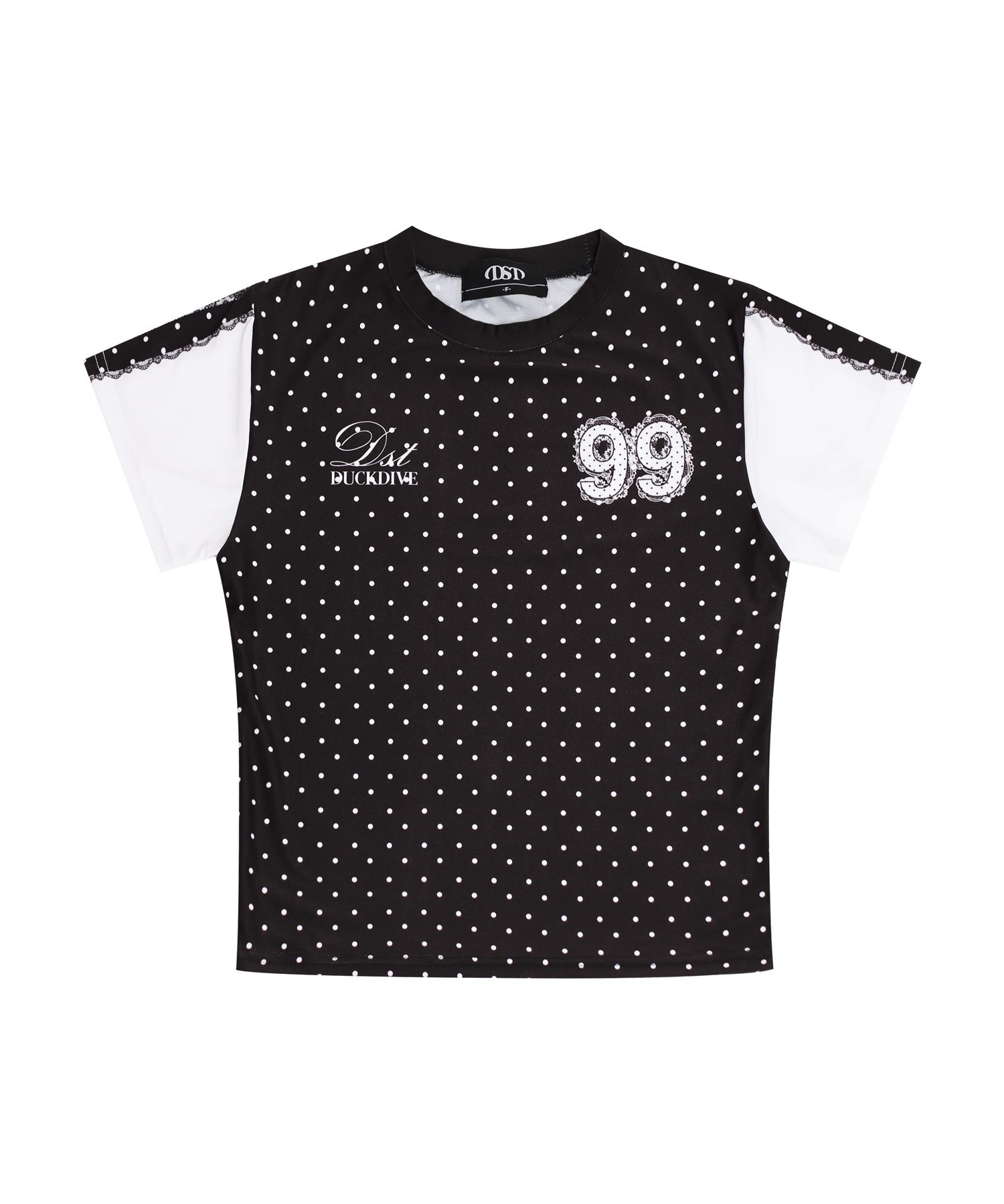 [DUCKDIVE] Dot Number Graphic Slim Short Sleeve ★大人気★ MUSINSA | DUCKDIVE Dot Number Graphic Slim Short Sleeve Black
