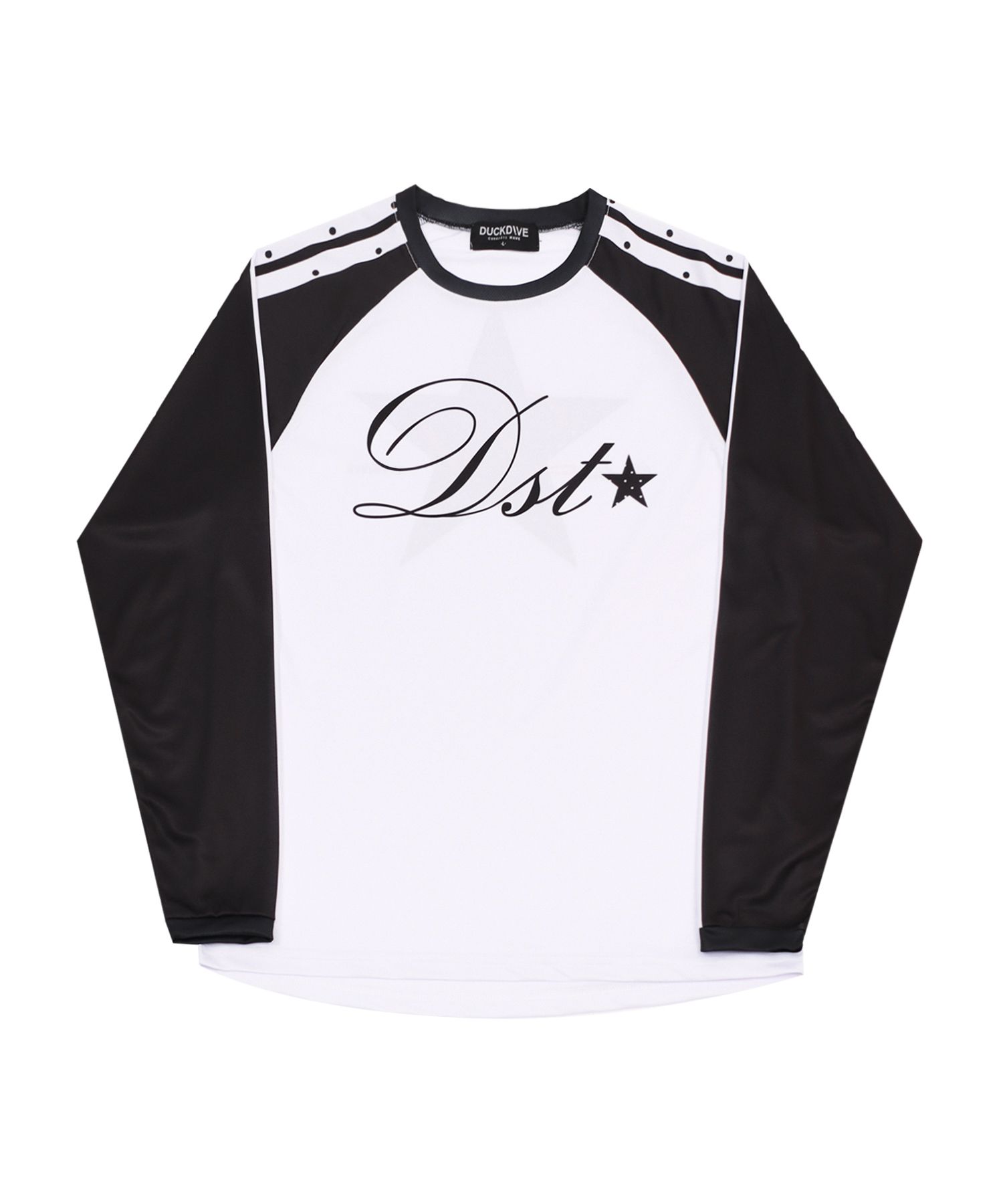 人気☆DUCKDIVE☆STAR RAGLAN MESH LONG SLEEVE MUSINSA | DUCKDIVE Dot Star Raglan Mesh Long Sleeve White