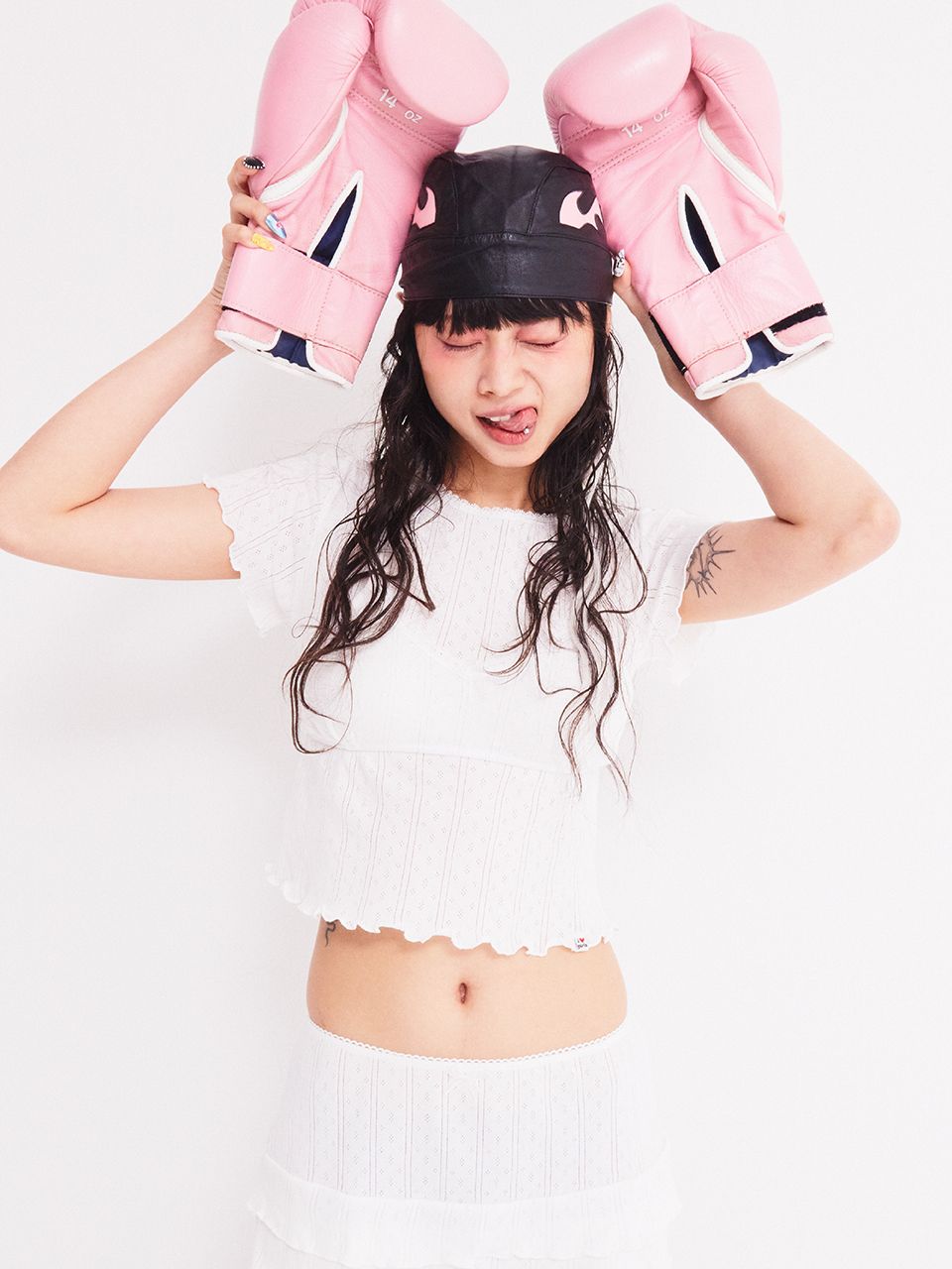 ◆as if calie◆ LOVELY EYELET BRA TSHIRT SET IVORY CA25BST00 MUSINSA | ASIF CALIE LOVELY EYELET BRA T-SHIRT SET IVORY