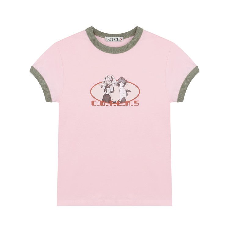 【COTCHS】半袖Tシャツ AMEN RINGER TOP (GIRLS) Cotchs amen ringer tip t-shirt on Bunjang Global Site.
