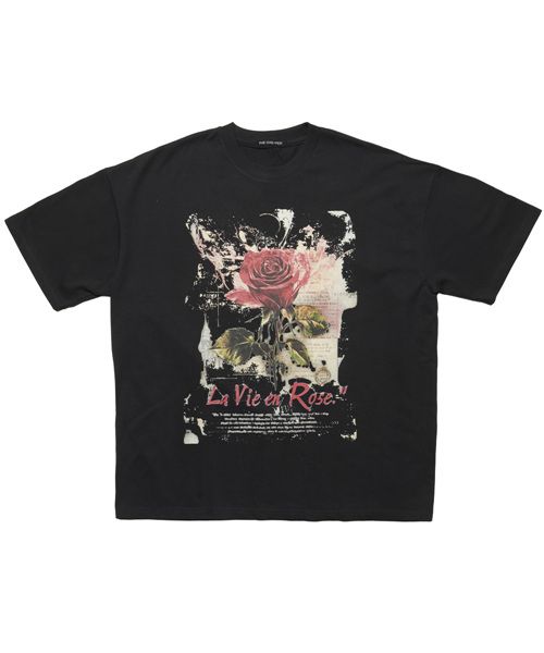 ★THE GREATEST★La Vie en Rose Tee MUSINSA | THE GREATEST La Vie en Rose T-Shirt Black