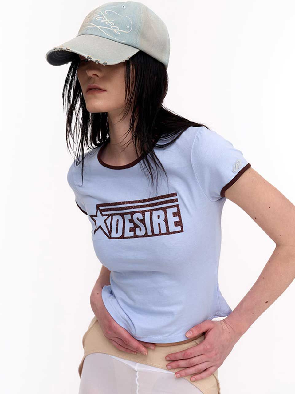2000ARCHIVES★韓国★人気★DESIRE BABY TEE 半袖Tシャツ MUSINSA公式 | 2000ARCHIVES DESIRE BABY TEE (BLUE)
