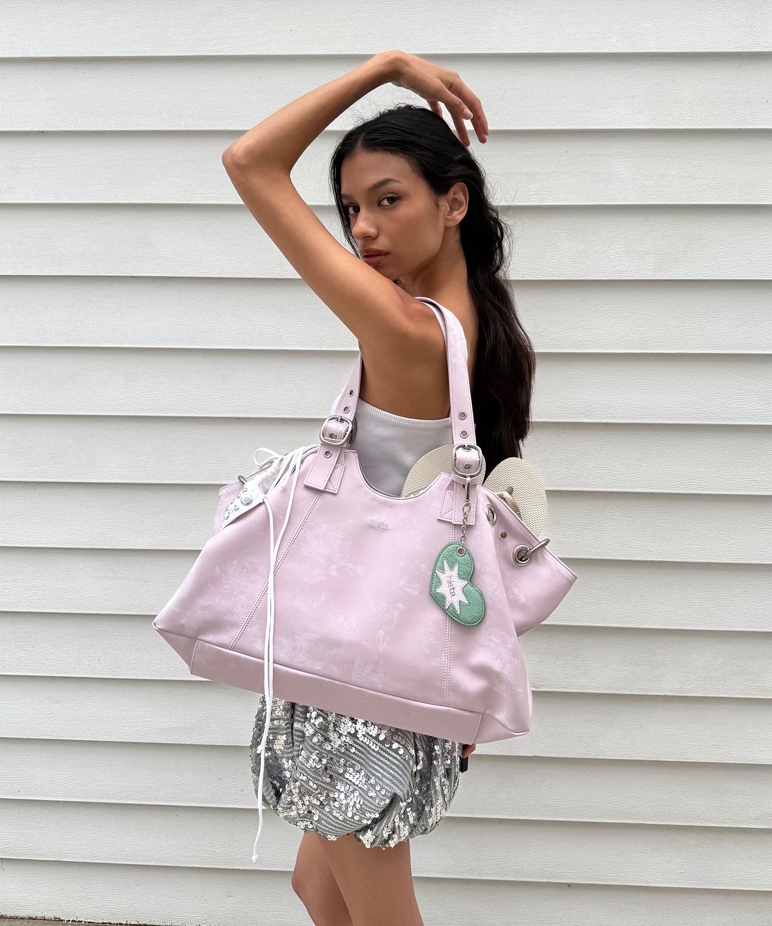 HIETA BECKY MINI BAG ミニ ショルダーバッグ パウダーピンク MUSINSA公式 | HIETA ベッキー / パウダーピンク
