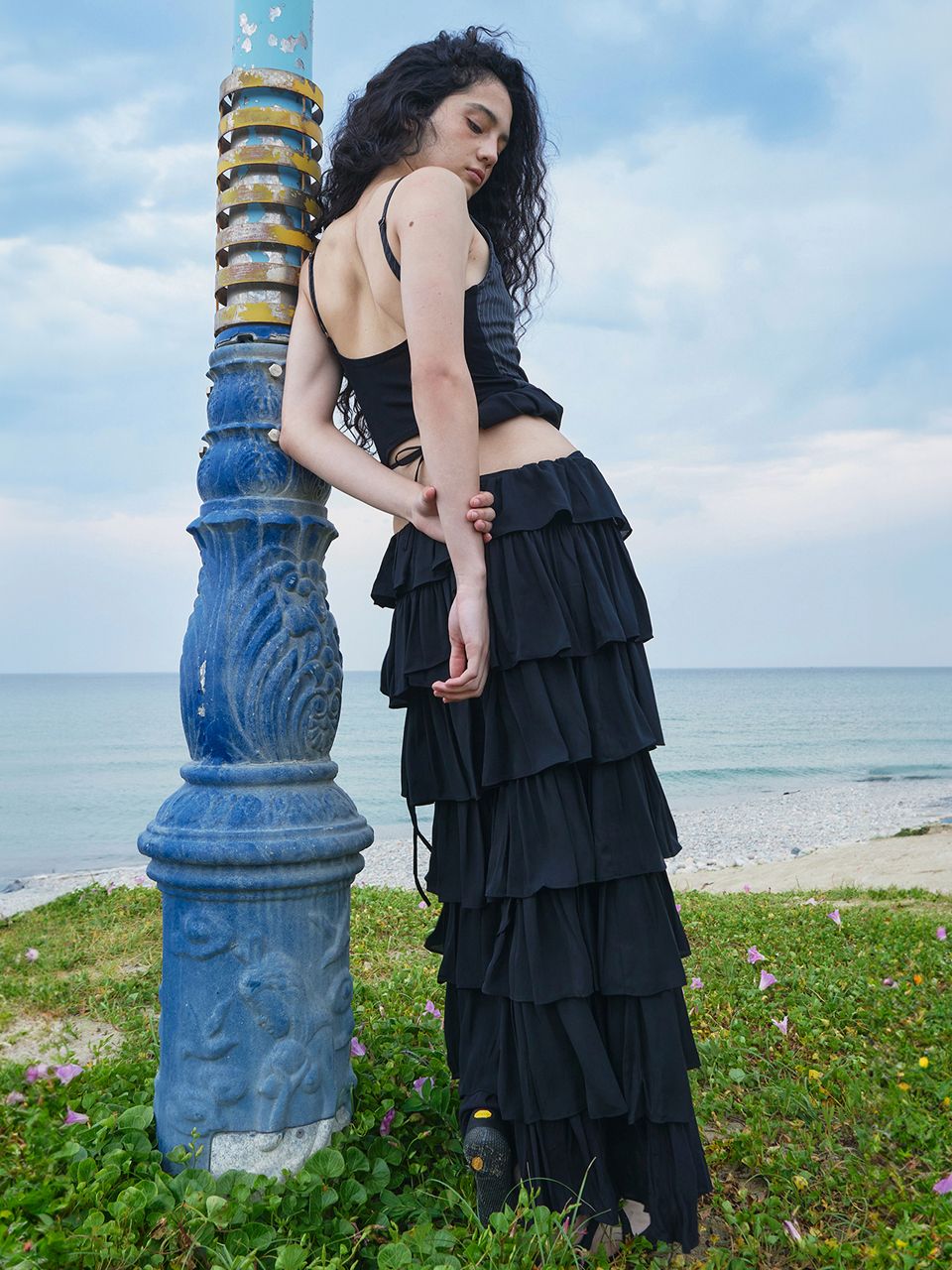 スカート [Gimmetheyoung] TIE CANCAN SKIRT MUSINSA | GIMMETHEYOUNG G_TIE CANCAN SKIRT / BLACK