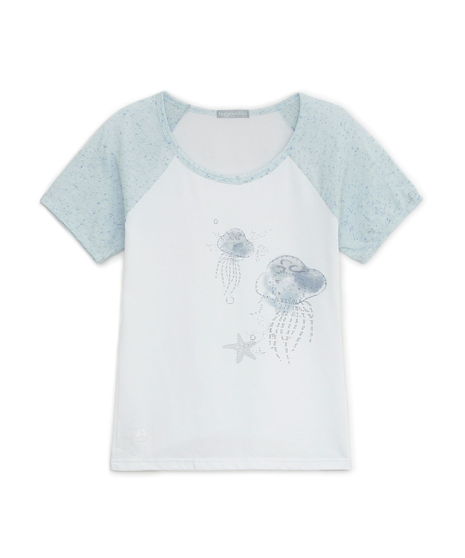 【HUGYOURSKIN】Jellyfish Ringer Tea (Blue) MUSINSA公式 | HUG YOUR SKIN Jelly fish ringer T (Blue)
