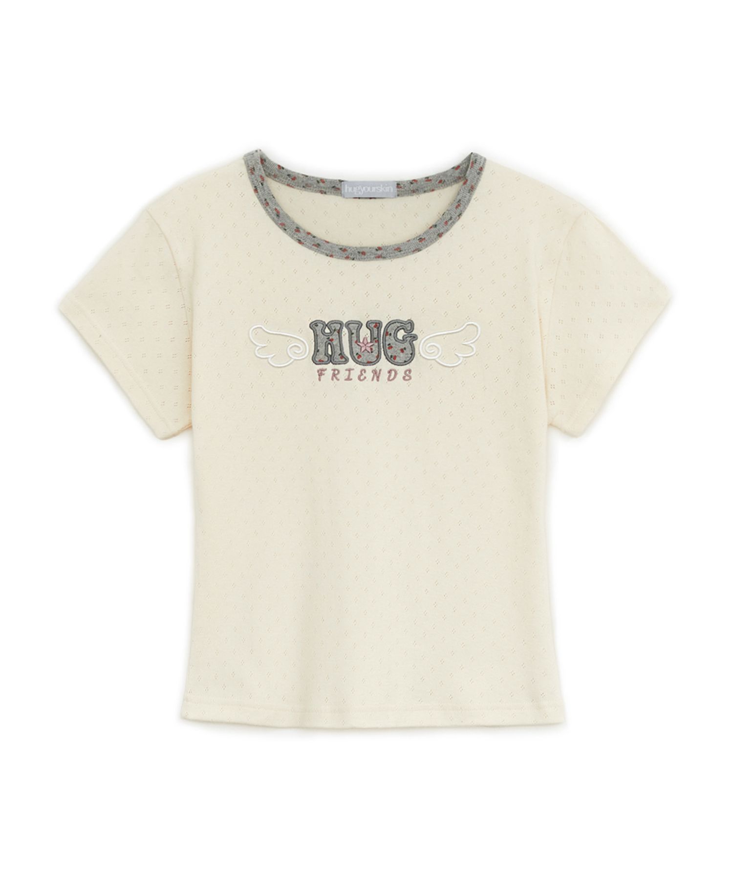 MUSINSA | HUG YOUR SKIN HUG friends T (Lemon)