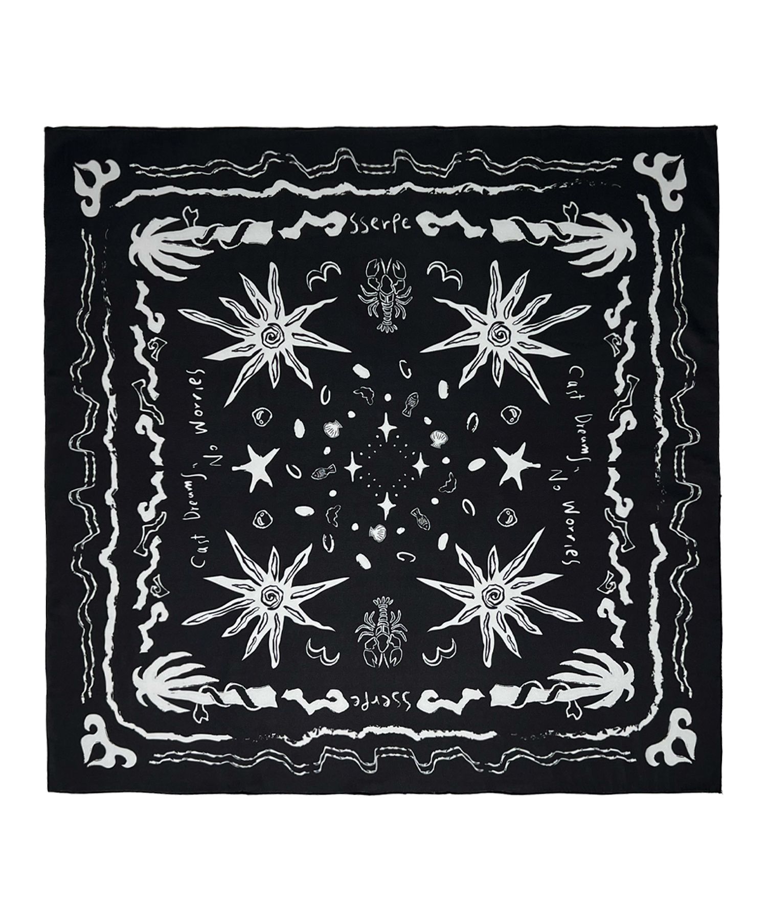 SOFRSH 正規品　バンダナセットアップ hiphop 韓国 BANDANA PRINTED SILK SCARF – Shinzone