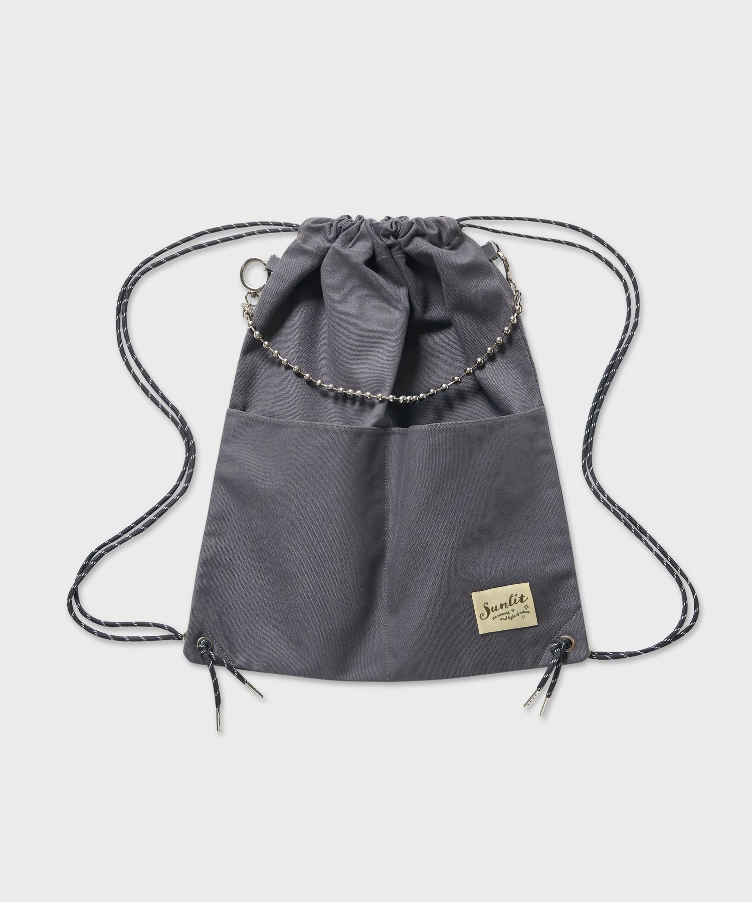 MUSINSA | THE COLDEST MOMENT TCM dot gym sack (charcoal) MUSINSA 