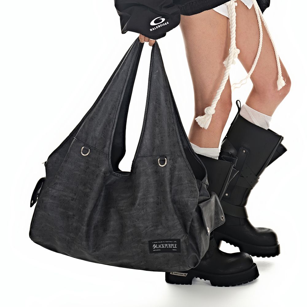 MUSINSA | BLACK PURPLE MaxxPort Vicky Bag_Dark Gray