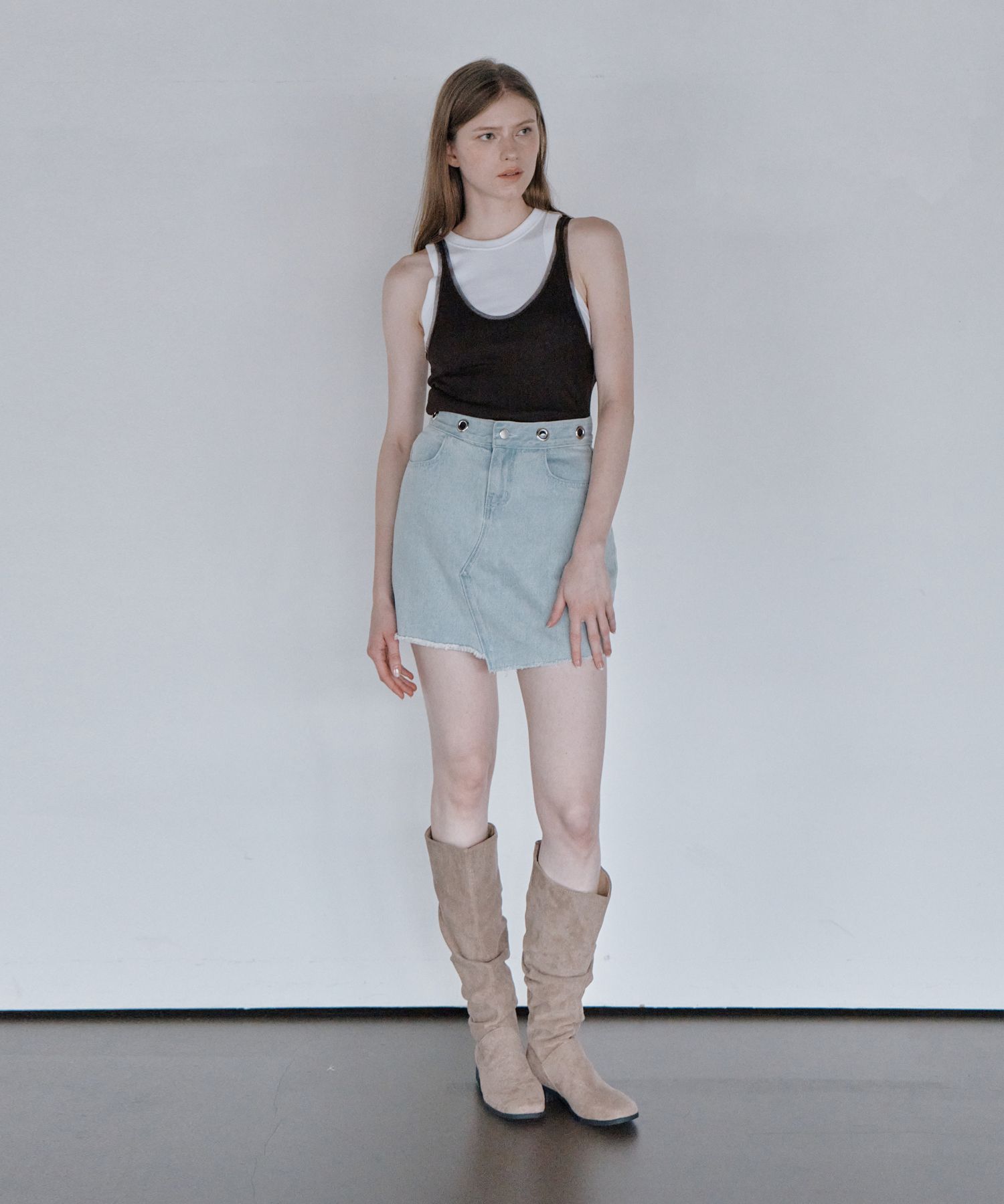 MUSINSA STANDARD ウーマンズ ローライズ デニム ミニスコッツ MUSINSA | MUSINSA STANDARD WOMAN Women's Low Rise Denim Mini