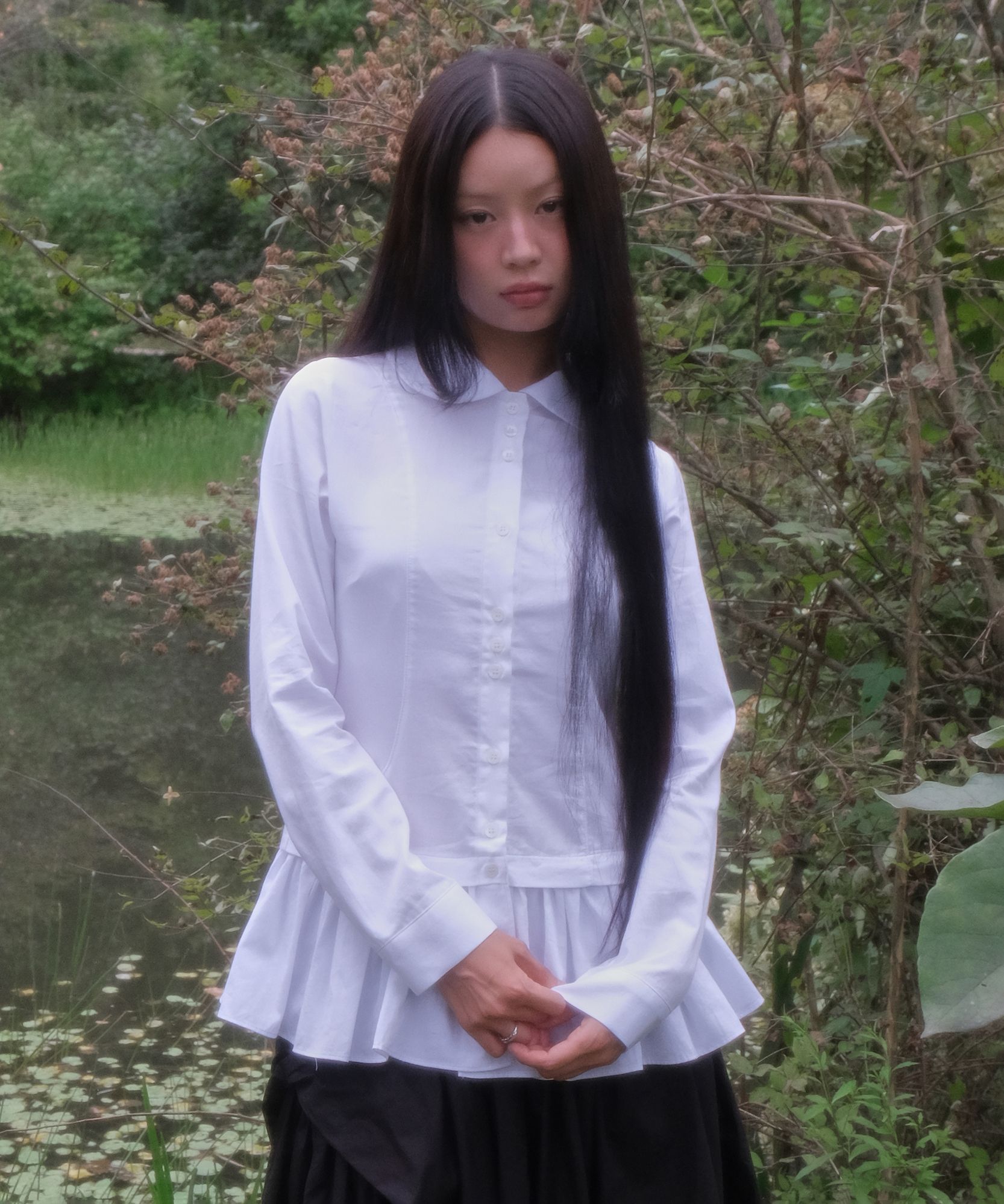 archive Dani Frill Shirts (FL-188_Black) 【公式通販】