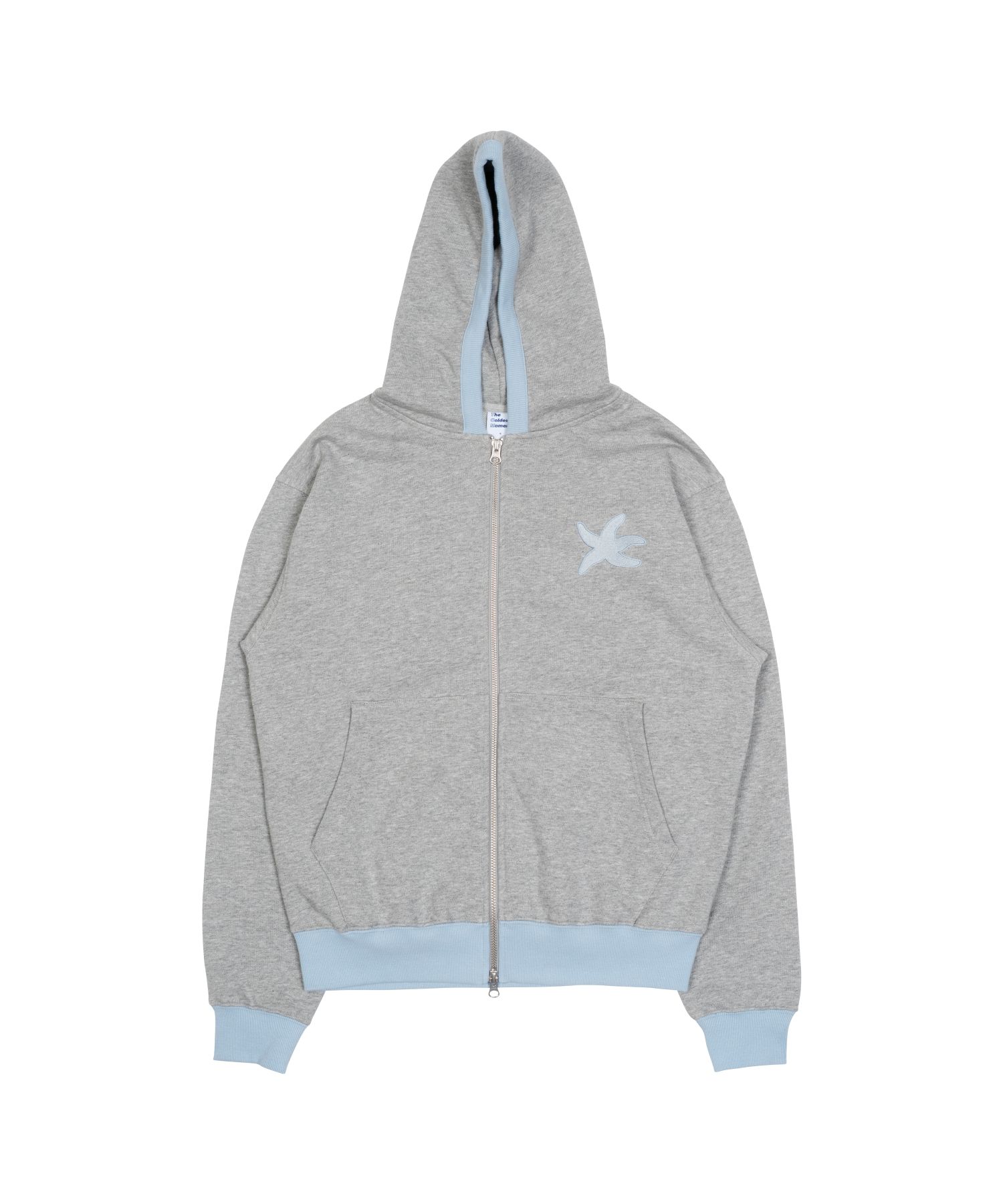 MUSINSA | THE COLDEST MOMENT TCM line hooded zip-up (sky blue)