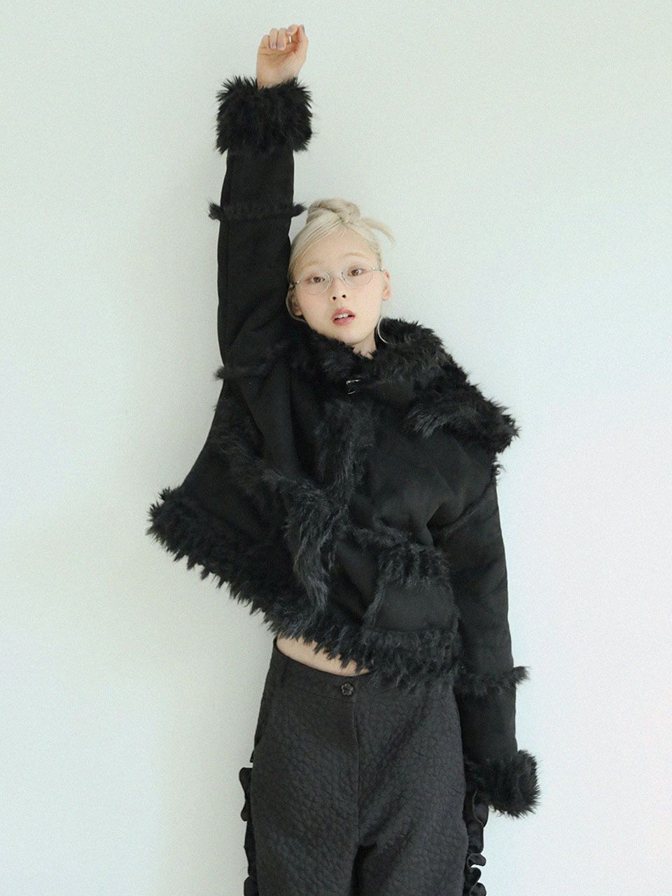 ジャケット・アウター UGLYSHADOW Reversible Shearling Jacket MUSINSA | UGLYSHADOW Reversible Shearling Jacket (Black)