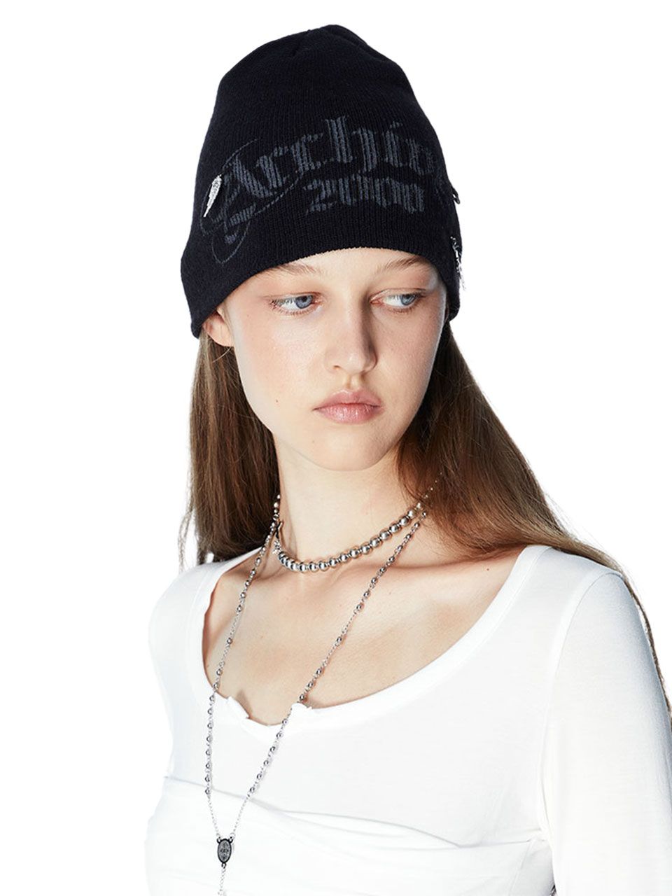 MUSINSA公式 | 2000ARCHIVES 2000 BEANIE (BLACK)