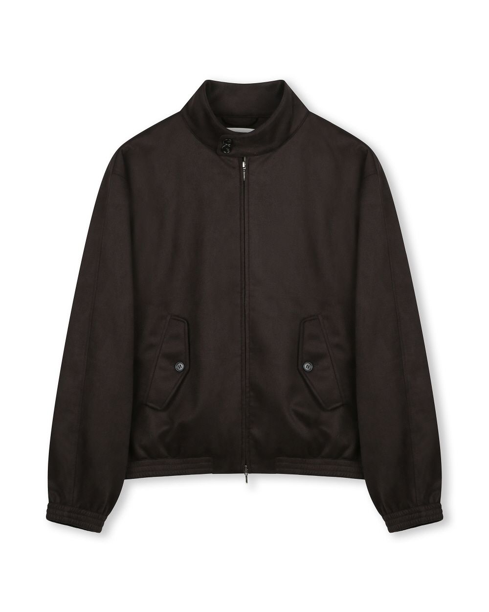 [ビスルーXデリック]シンセティックスエードハリントンジャケットダークブラウン MUSINSA公式 | BESLOW [ビスルーXデリック]シンセティックスエード