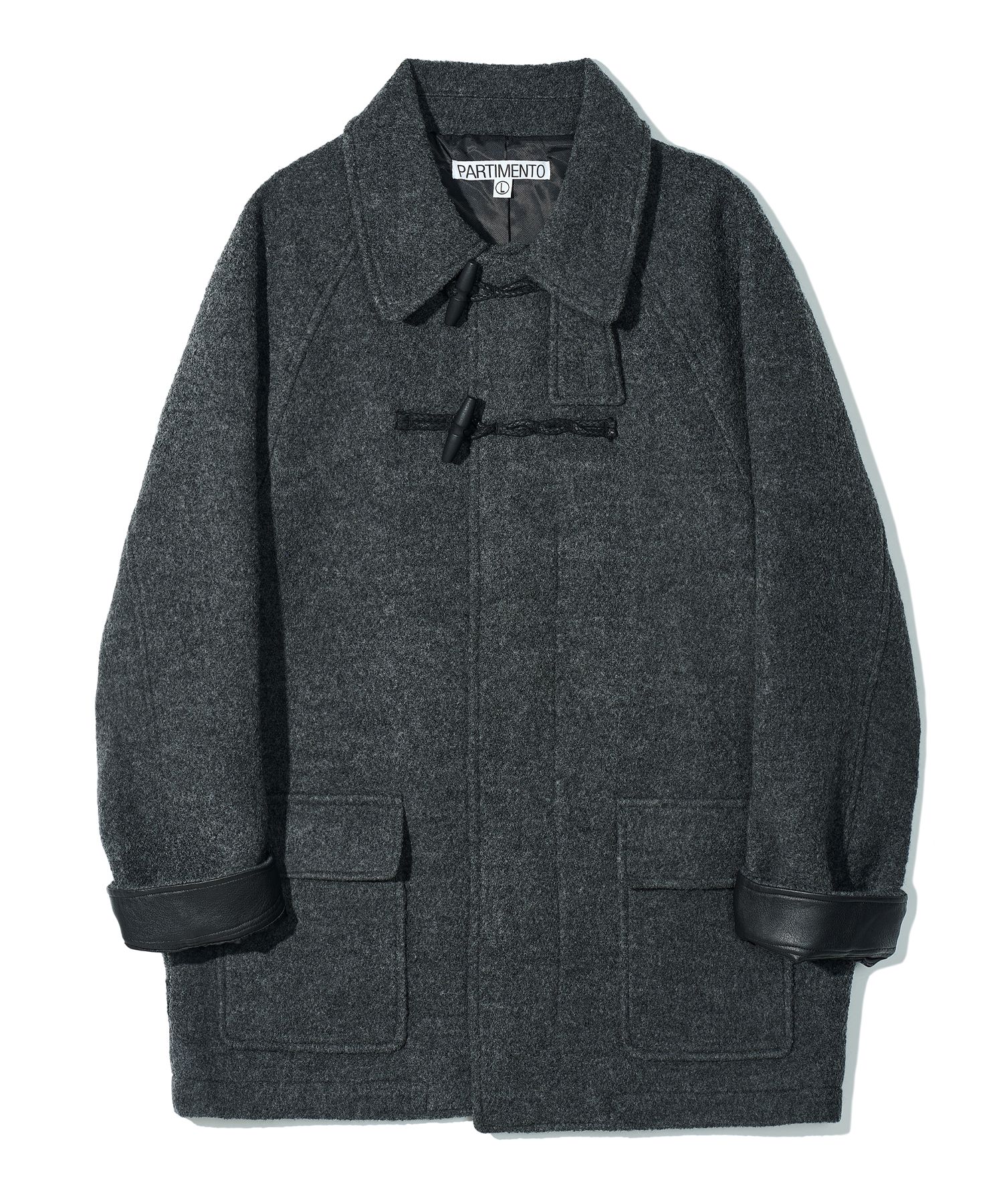 MUSINSA ヘイリーウールブックルハーフコート