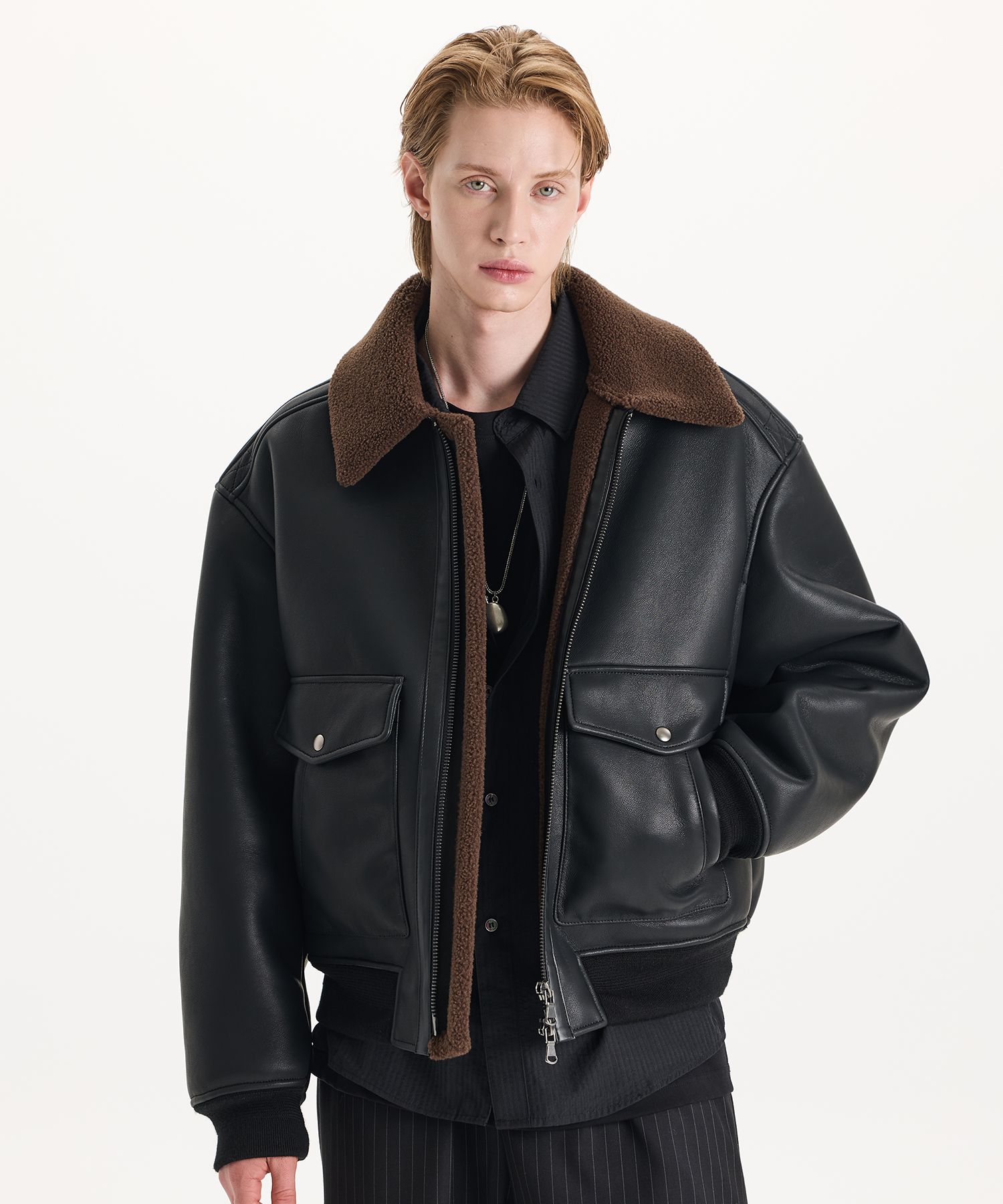 MUSINSA公式 | CONNECT KINLOCH A-2 ムートンボンバージャケット