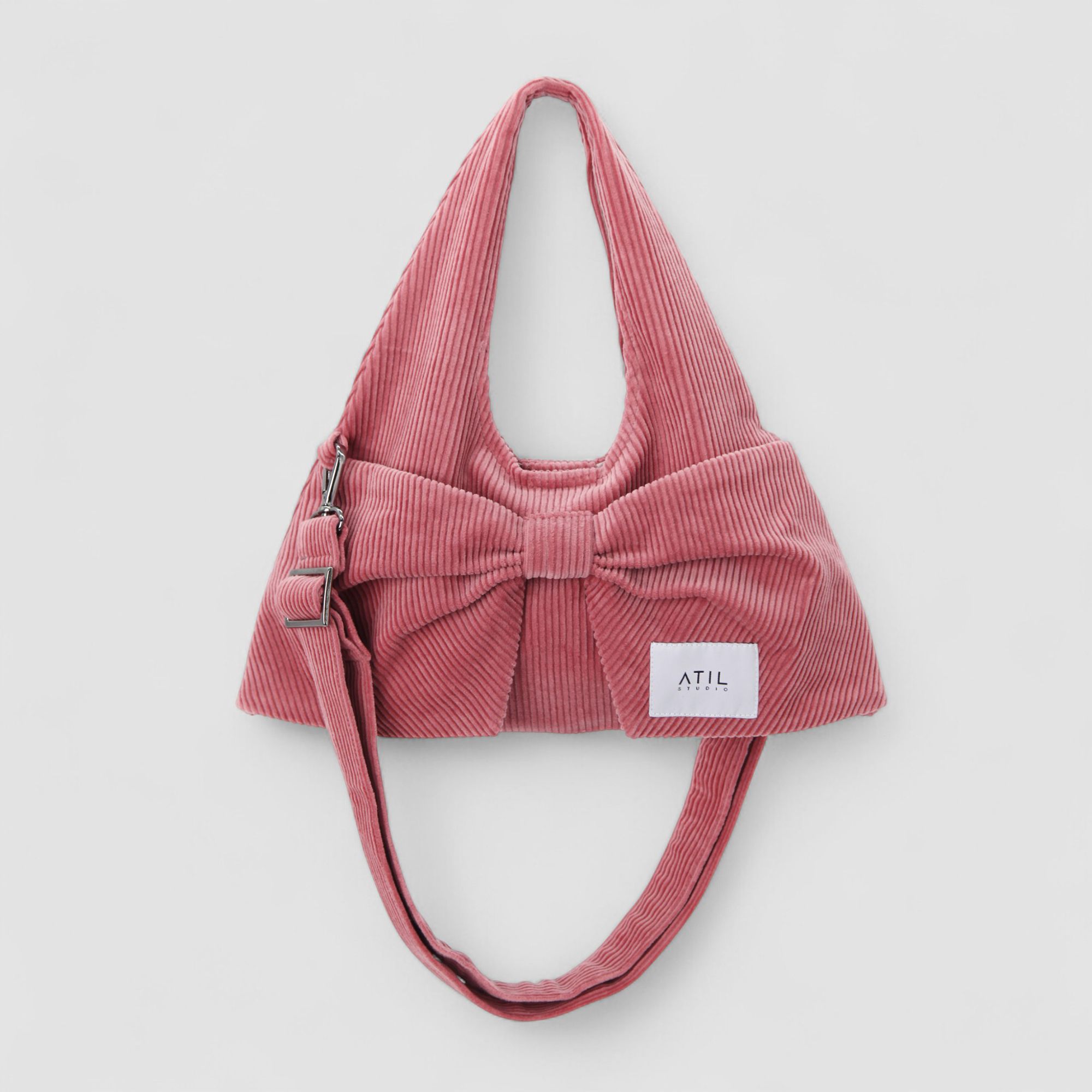 as\"on 黒 ハンドバッグ 韓国 Boaz ボアズ ジオメトリックフロントフラップバッグ - ブラック