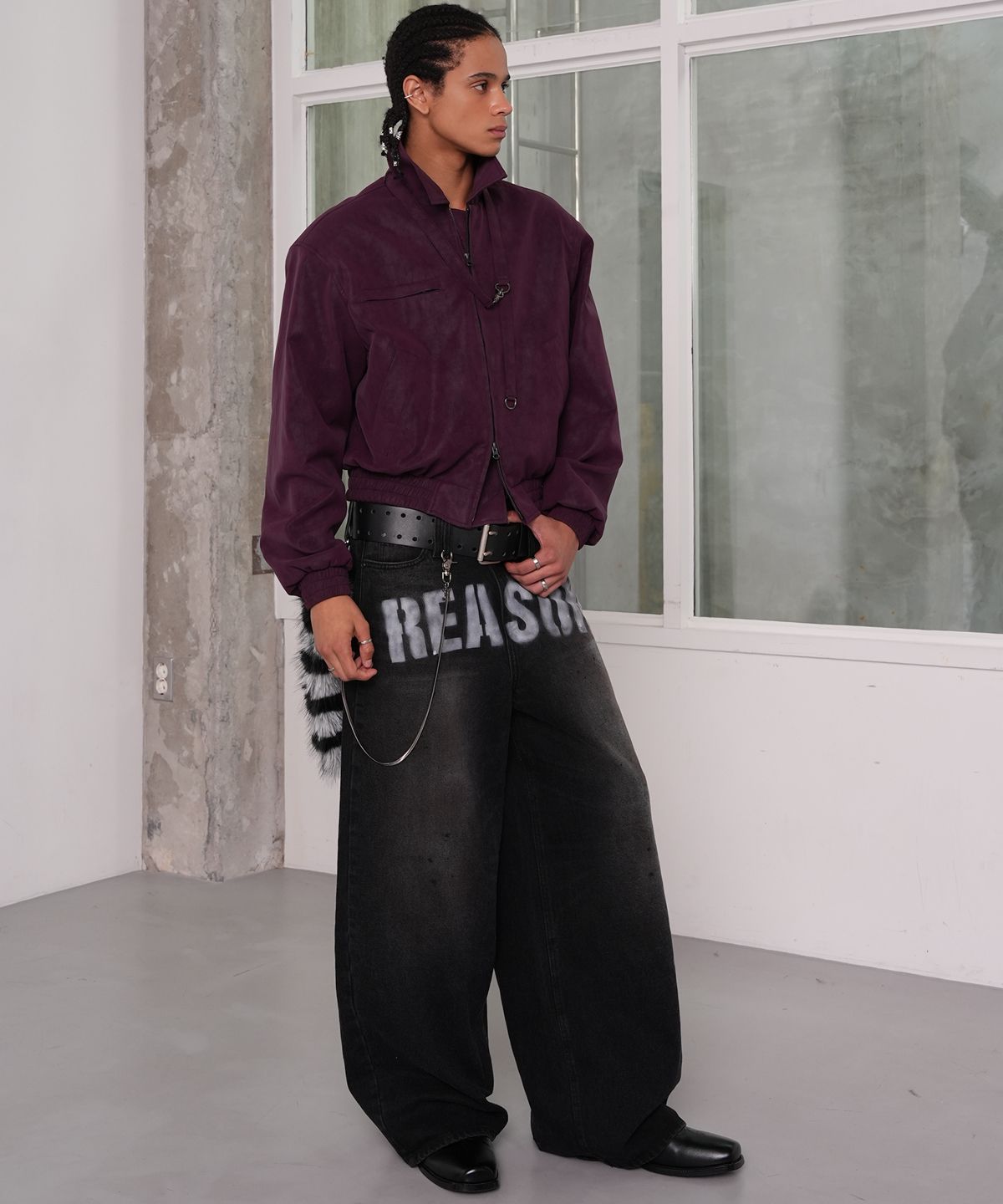 MUSINSA公式 | ESC STUDIO No reason denim pants (black)