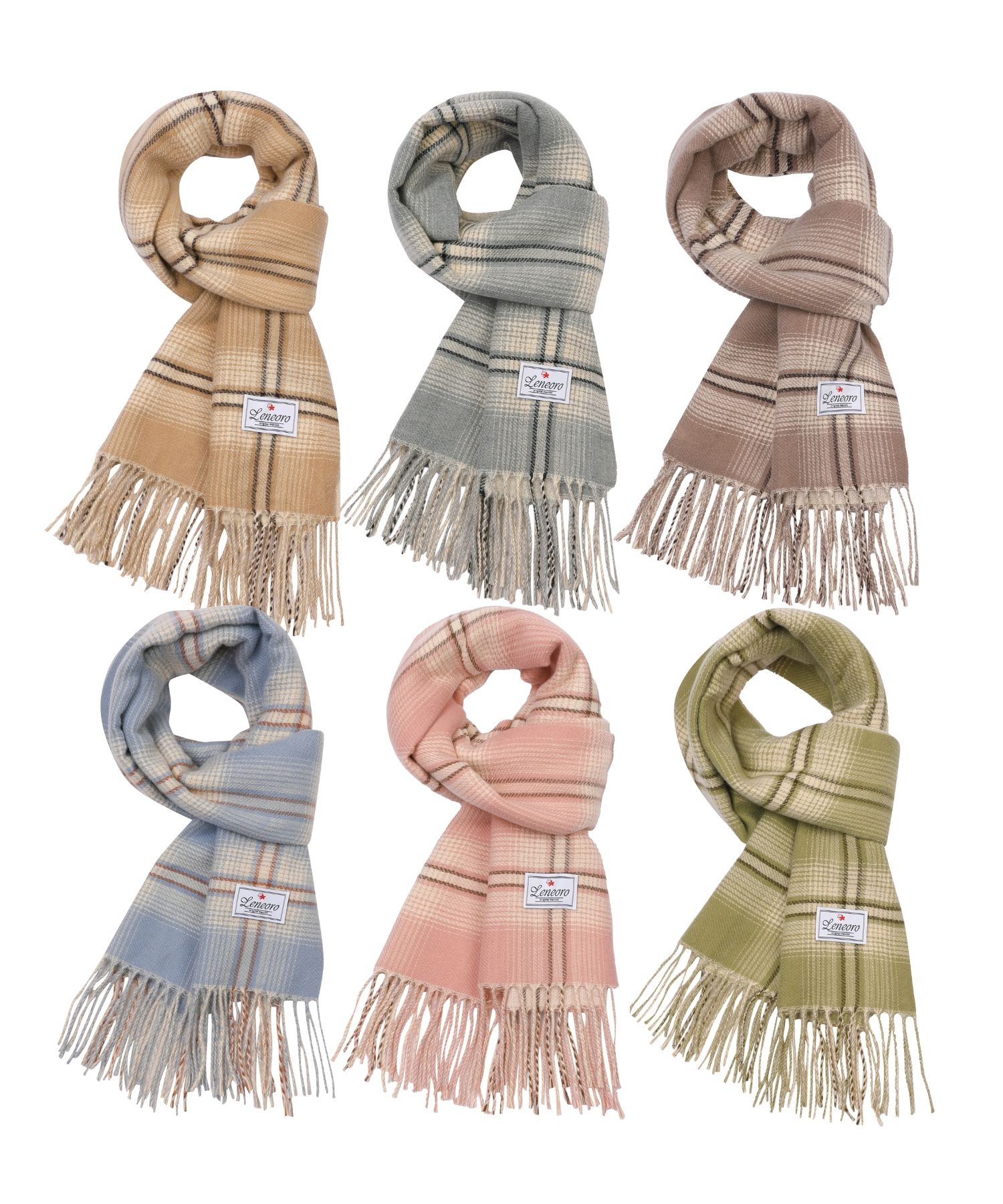 MUSINSA公式 | LENEORO ミューテッドチェックマフラー（6色展開）