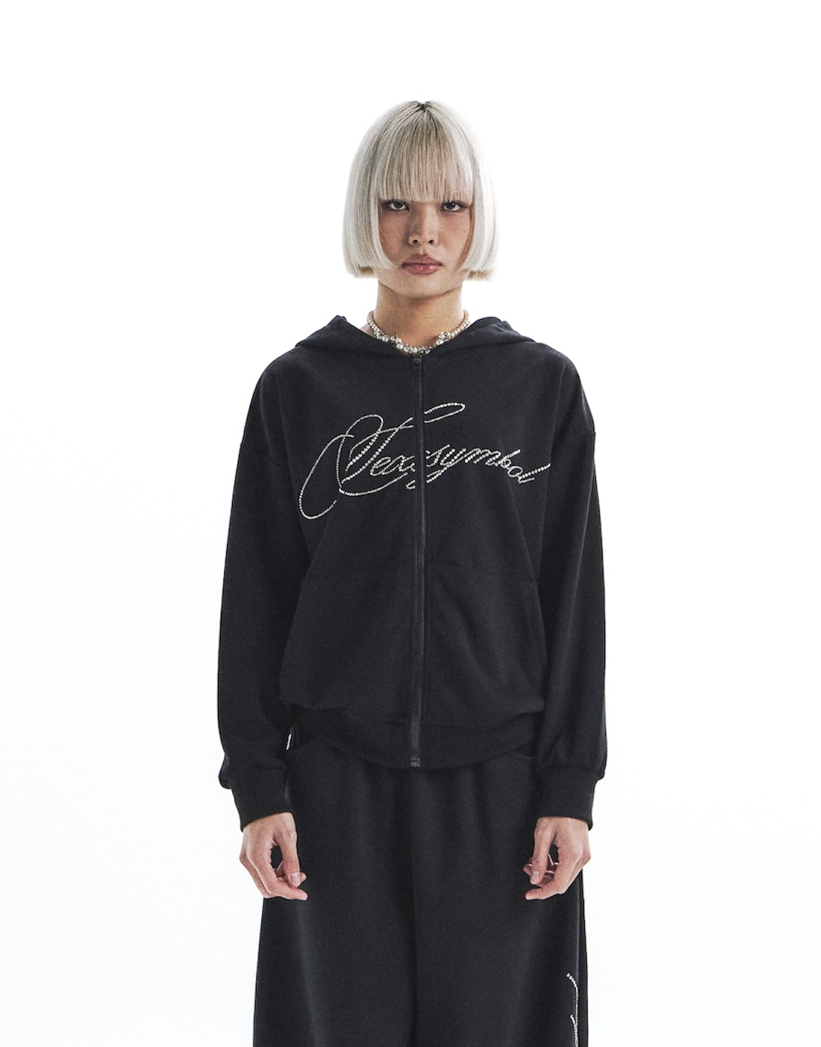 MUSINSA | KAIYA sxx symbol hooded zip-up