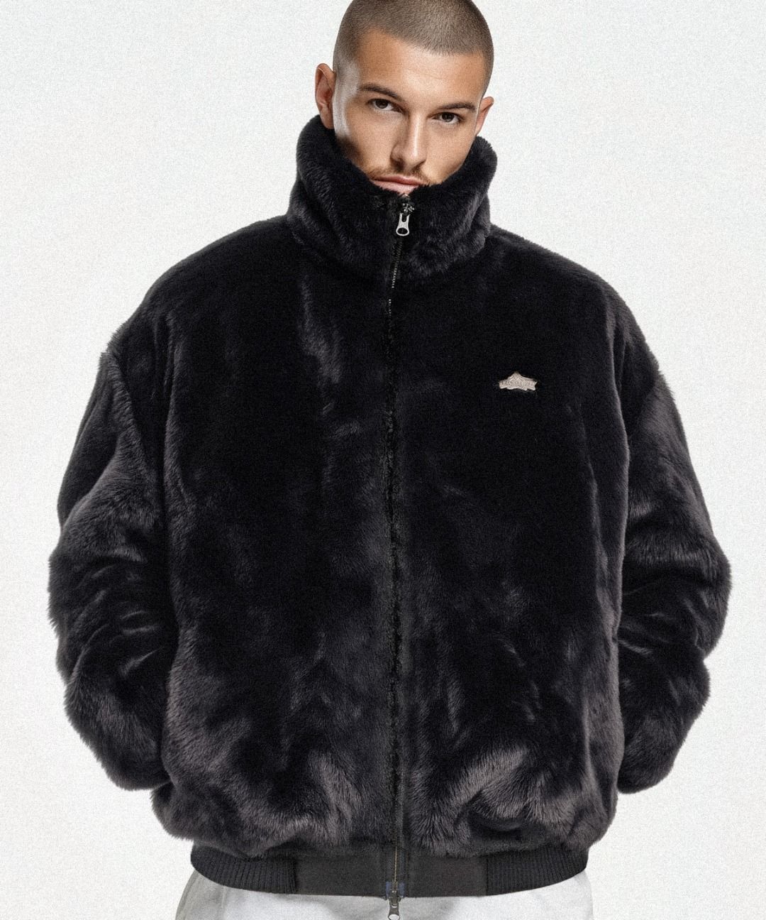 MUSINSA公式 | BLACKMAMBA ハーフシールフリースジャケット（95～140