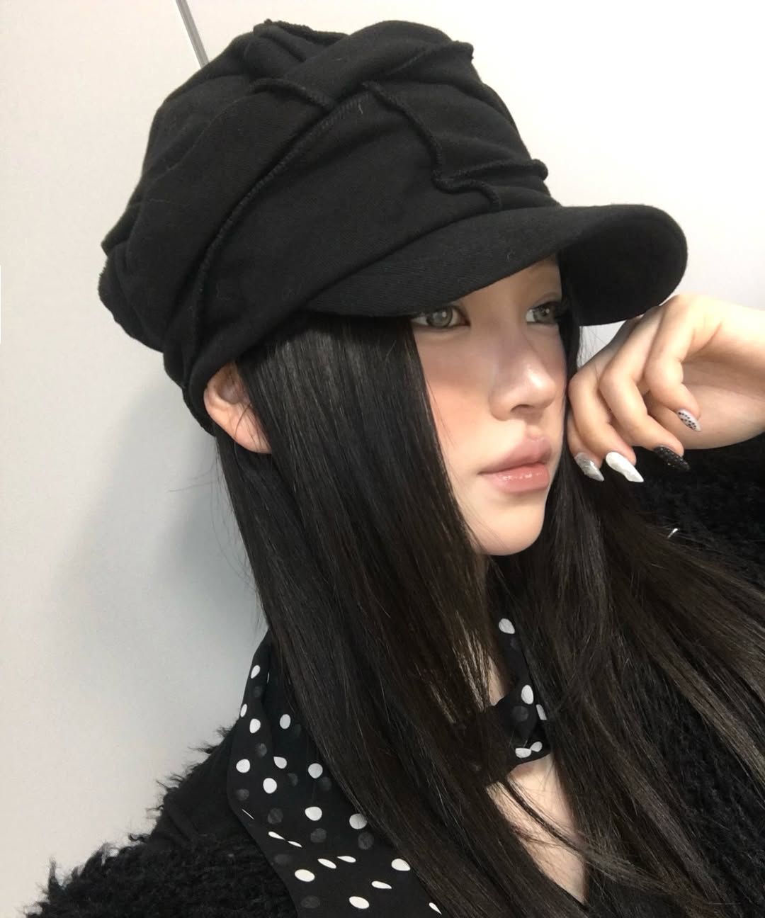 MUSINSA公式 | FLAREUP Soi Draped Cap (FL-743_Black)