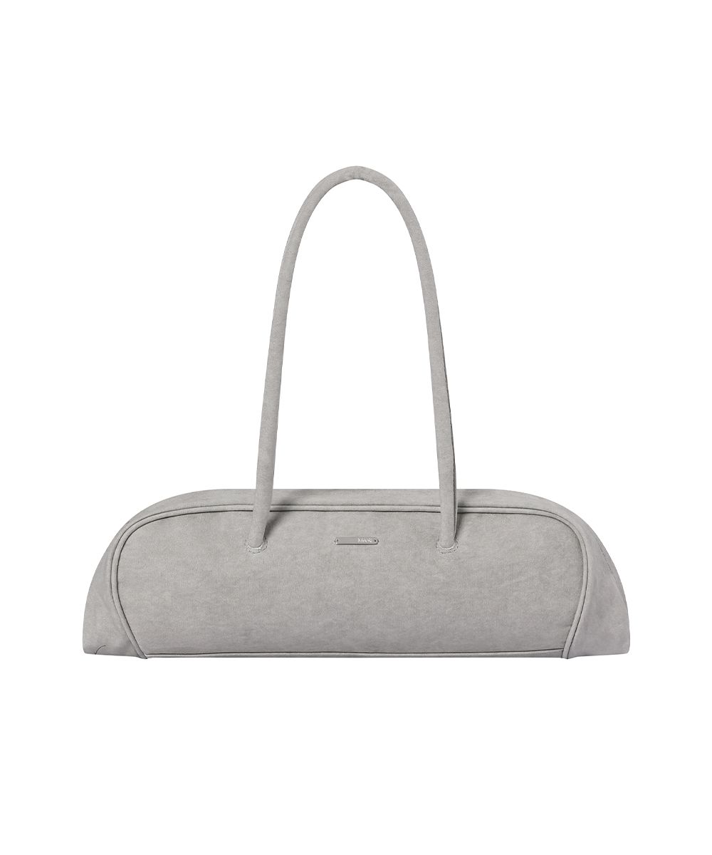 MUSINSA | MISEKI SEOUL Twill baguette bag DUST GREY